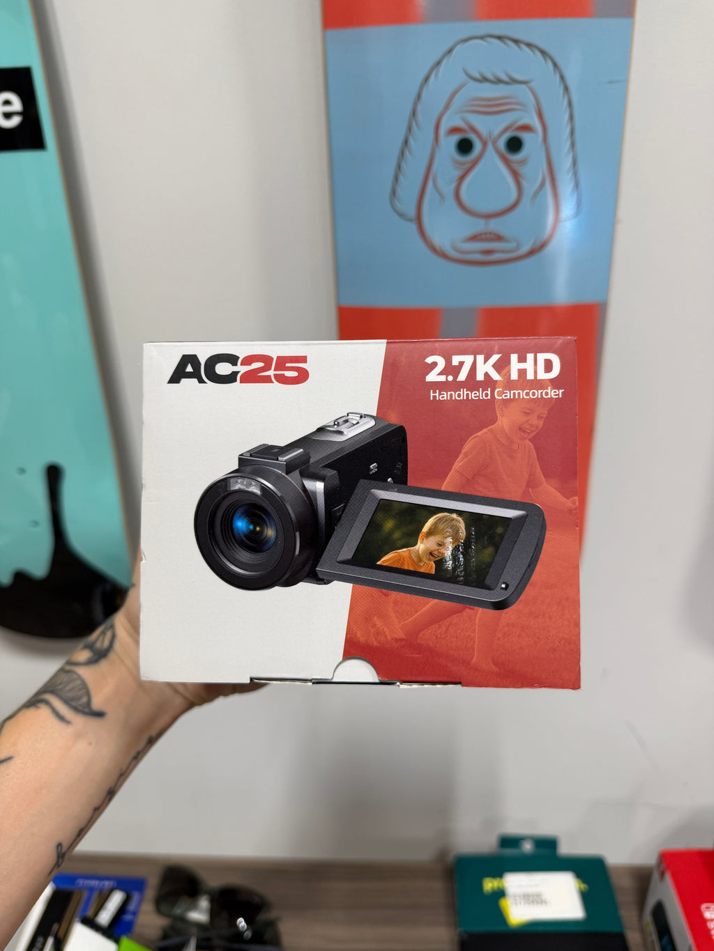 AC25 2.7K HD Handheld Camcorder box