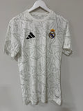 Adidas Real Madrid Pre-Match Shirt – White/Clear