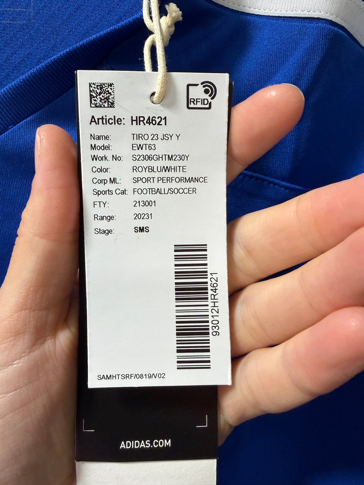 Adidas Tiro 23 League Jersey youth 11-12Y