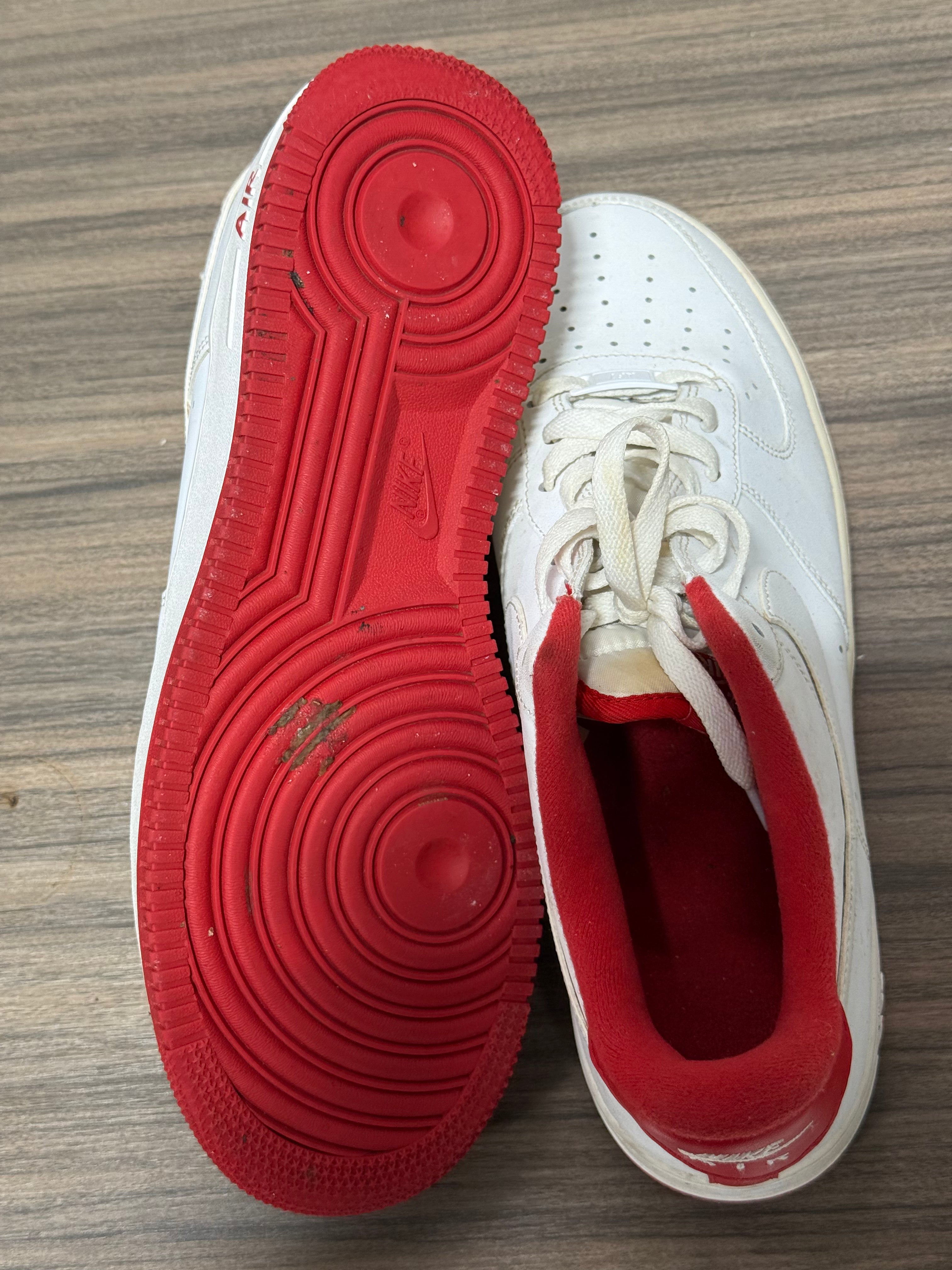 Air Force 1 Low White/Red Sz 10 No Box