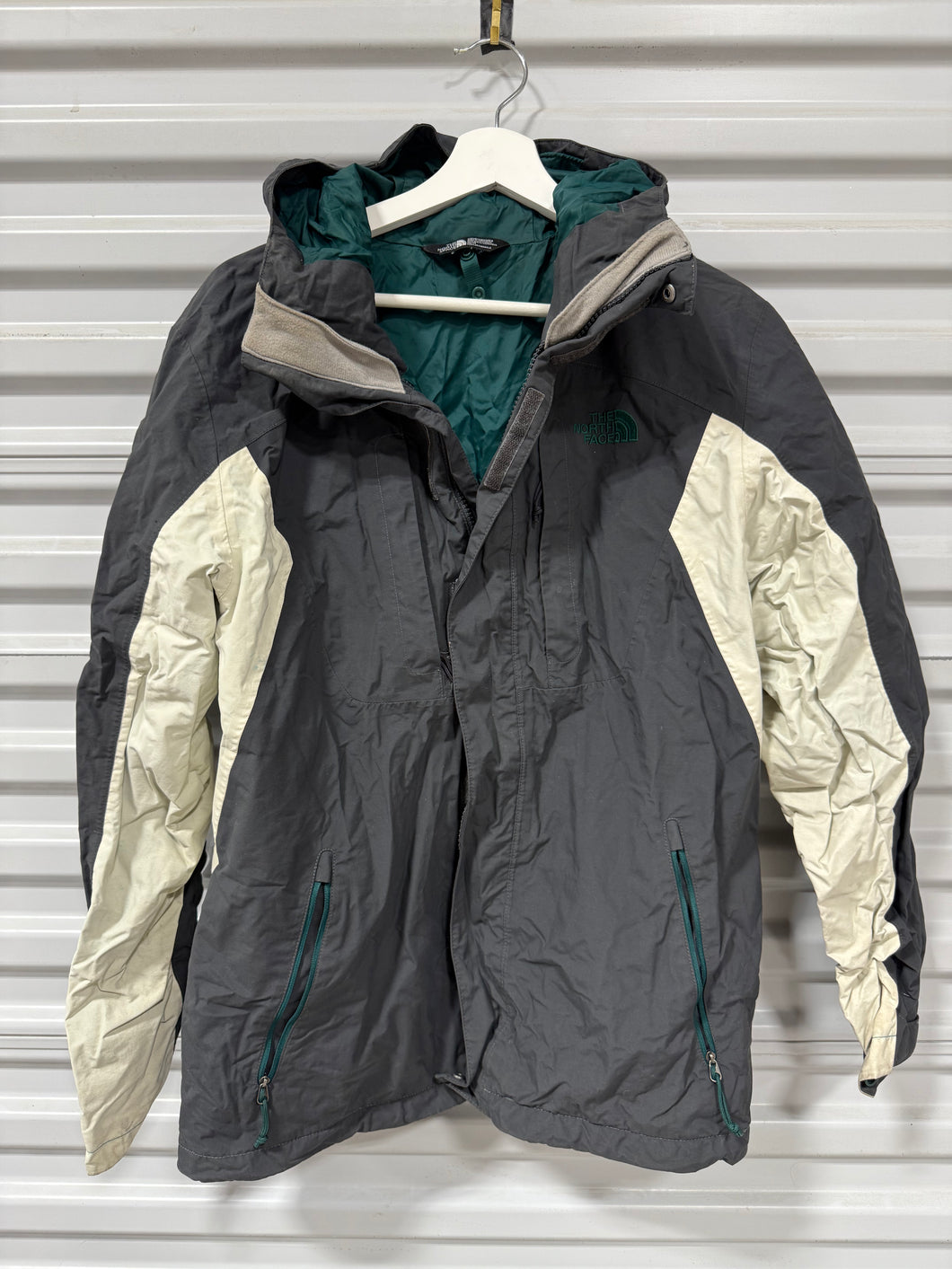 The North Face Wind Breaker Grey/Green Sz M