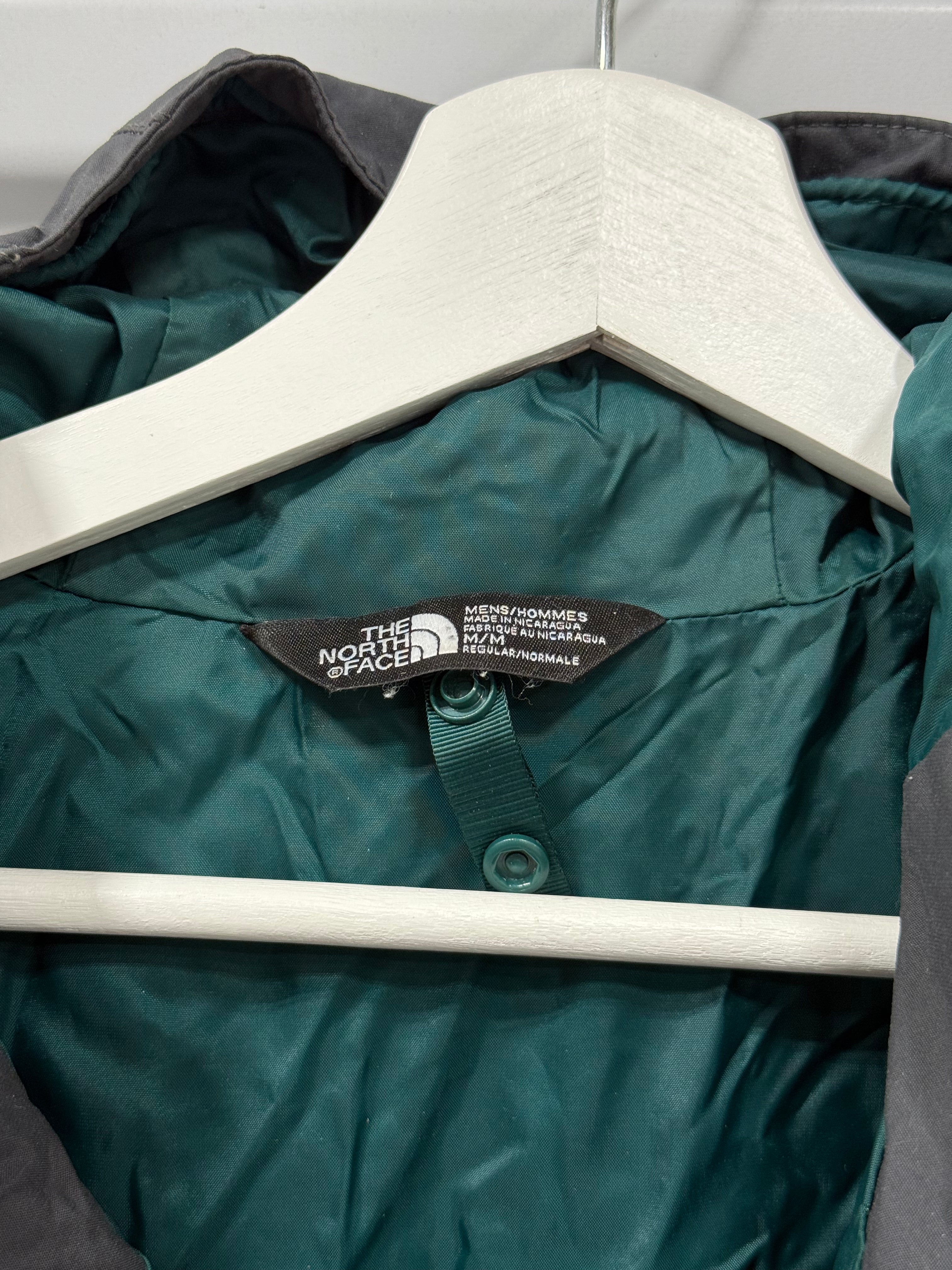 The North Face Wind Breaker Grey/Green Sz M