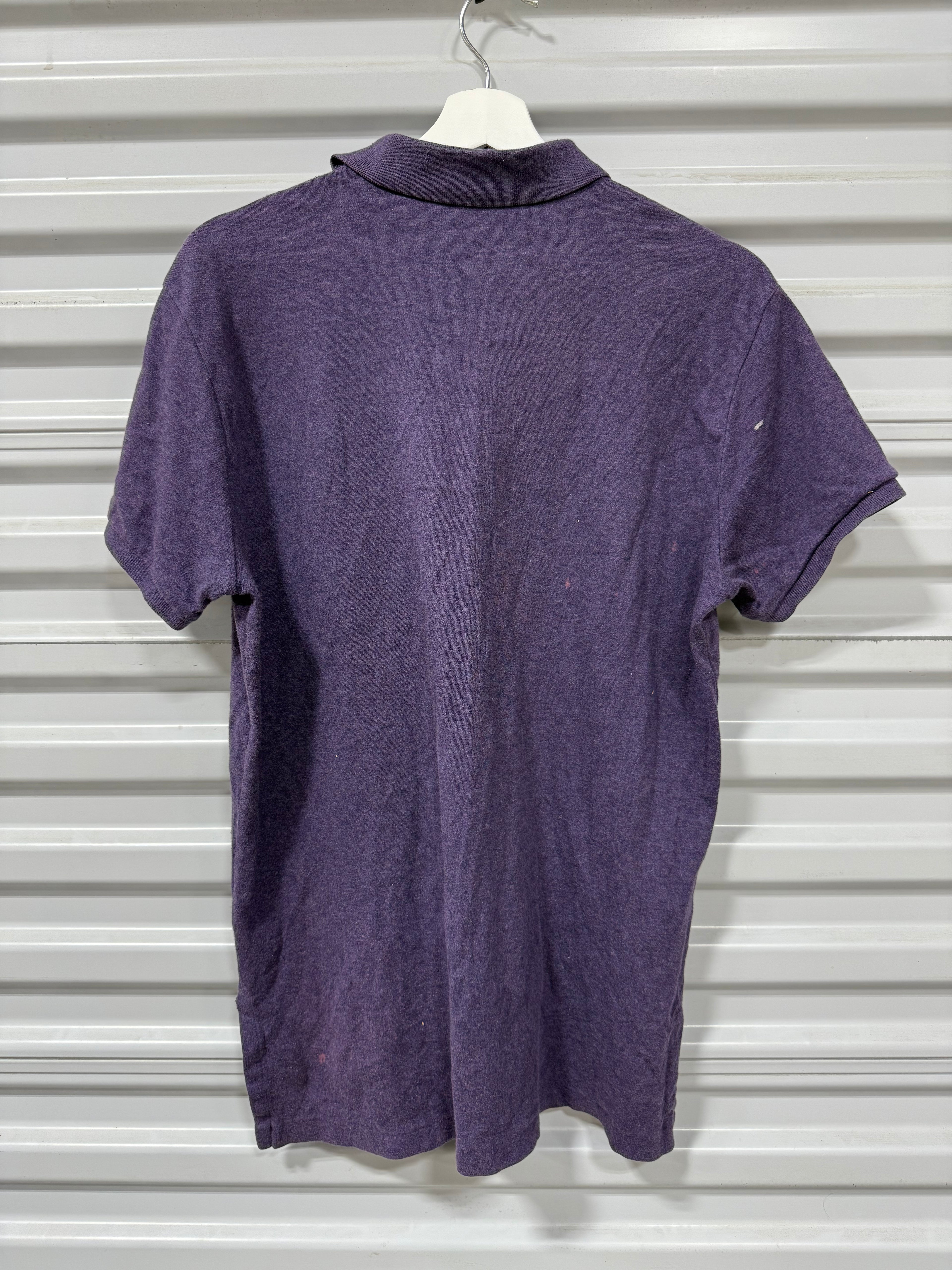 Polo Collard Shirt Purple Sz M