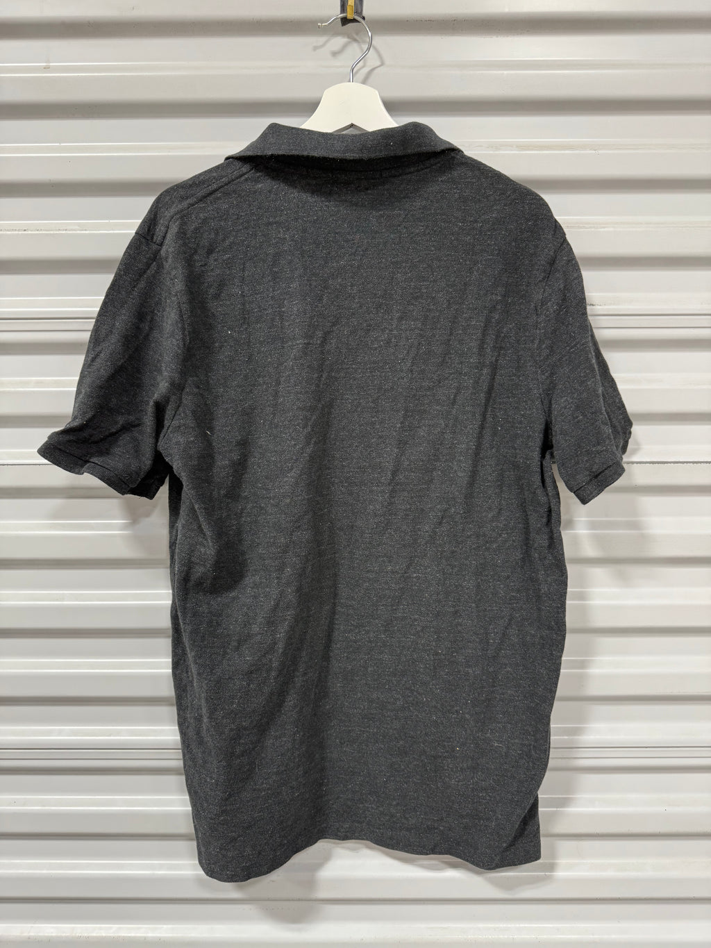 Polo Collard Shirt Dark Grey Sz L