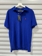 Load image into Gallery viewer, Polo Collard Shirt Blue Sz M
