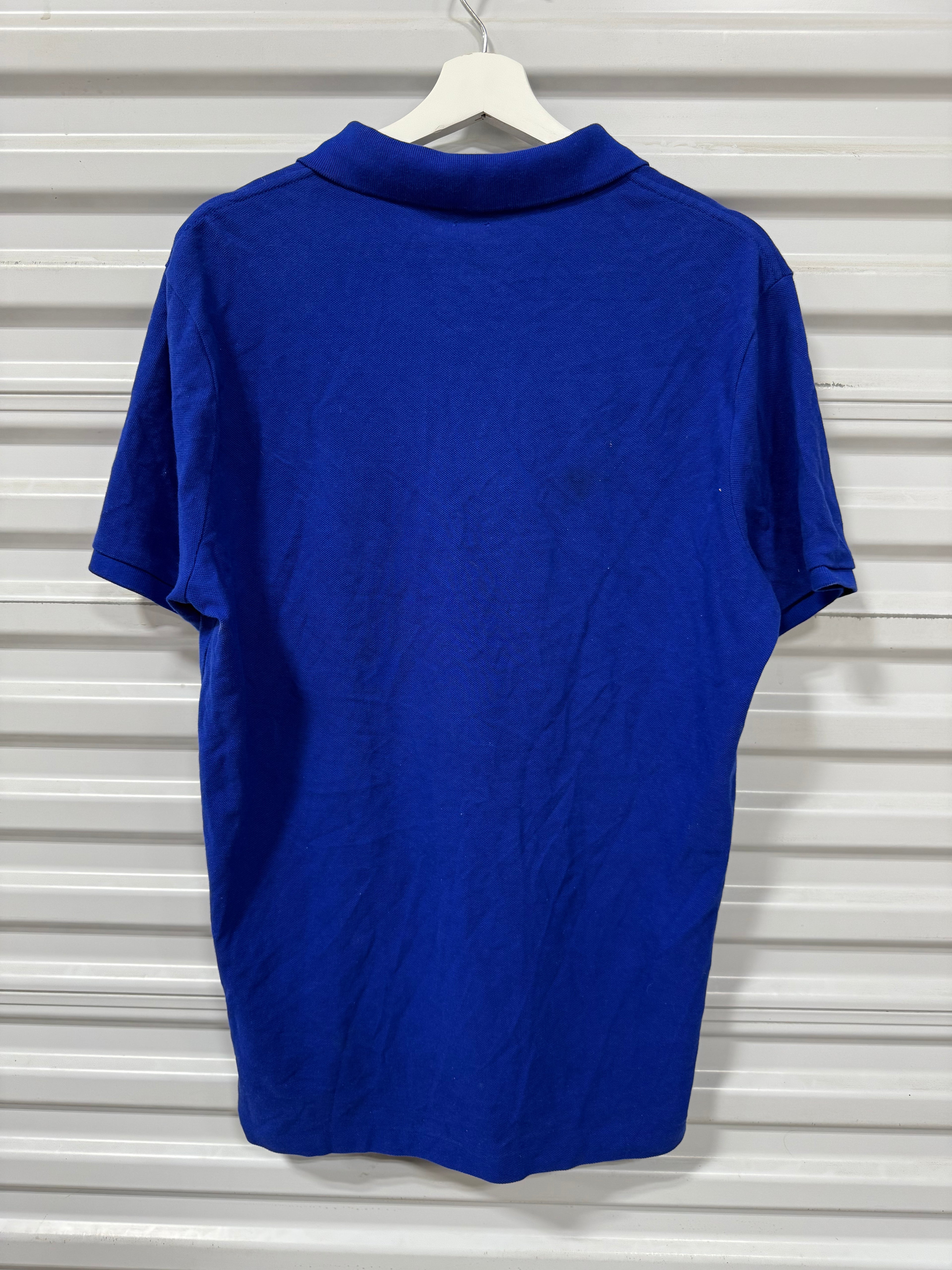 Polo Collard Shirt Blue Sz M