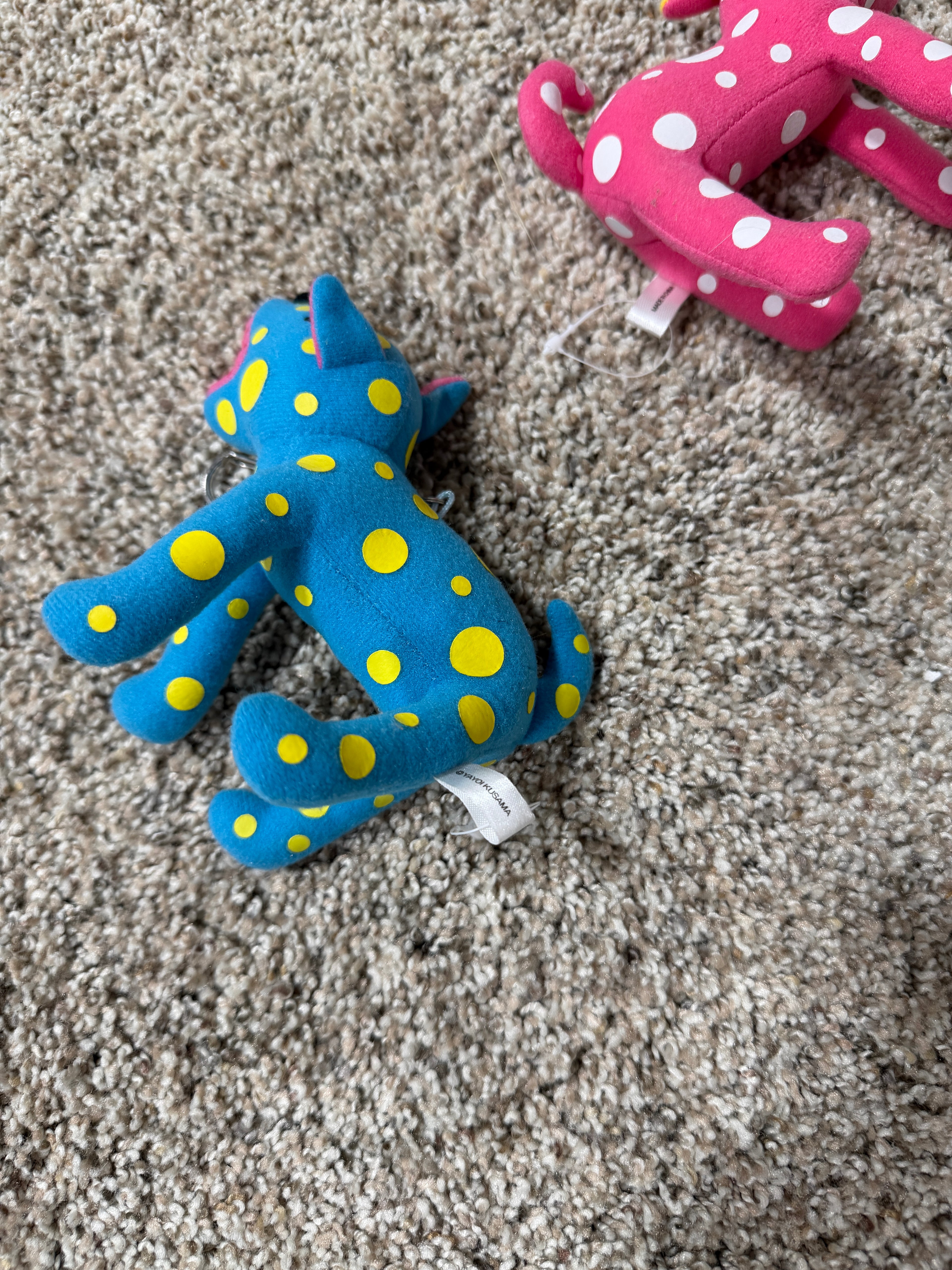 Yayoi Kusama TOKO-TON Plush Mascot Blue Polka Dot Dogs (2 of 2)