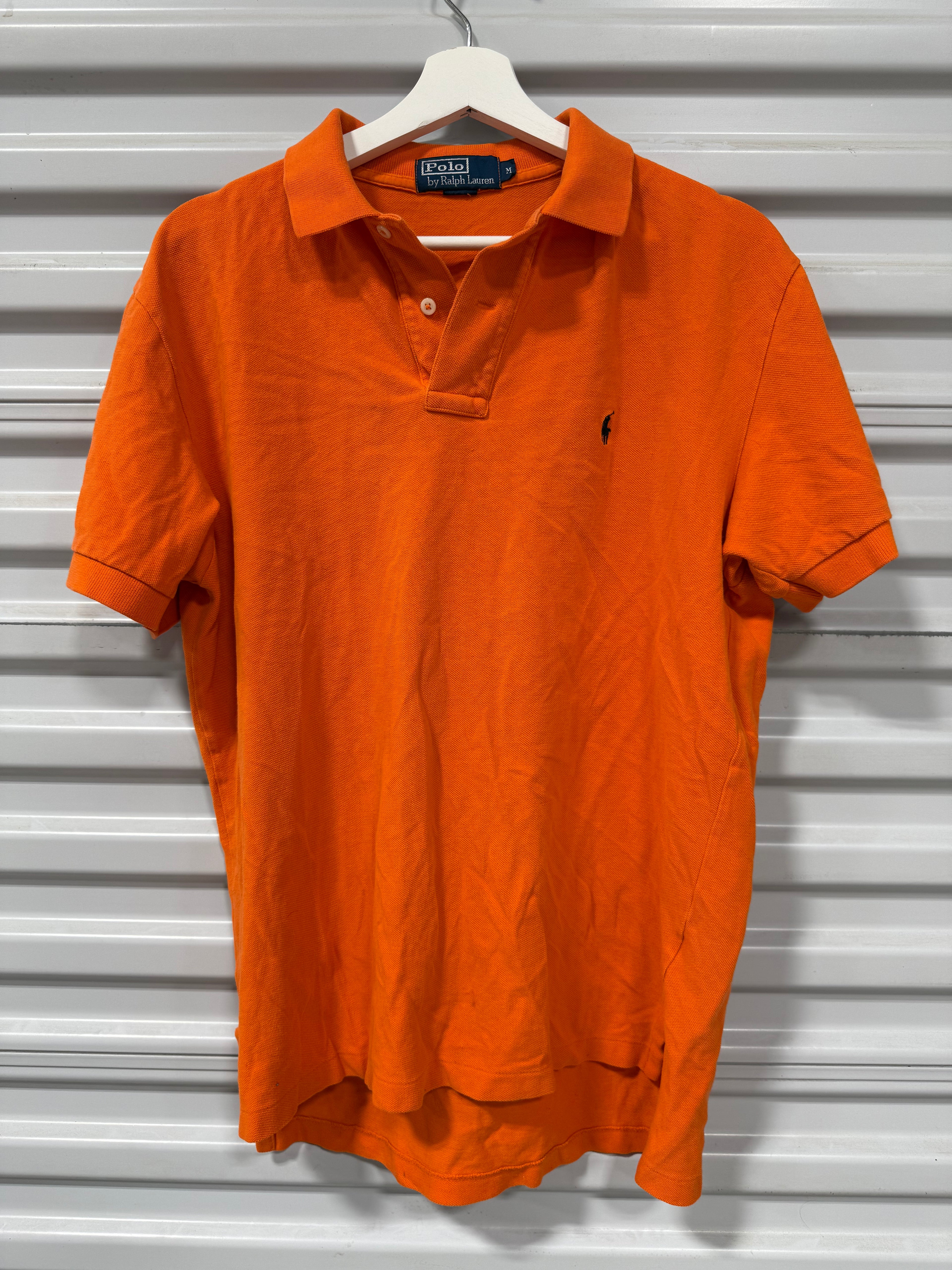 Polo Collard Shirt Orange Sz M