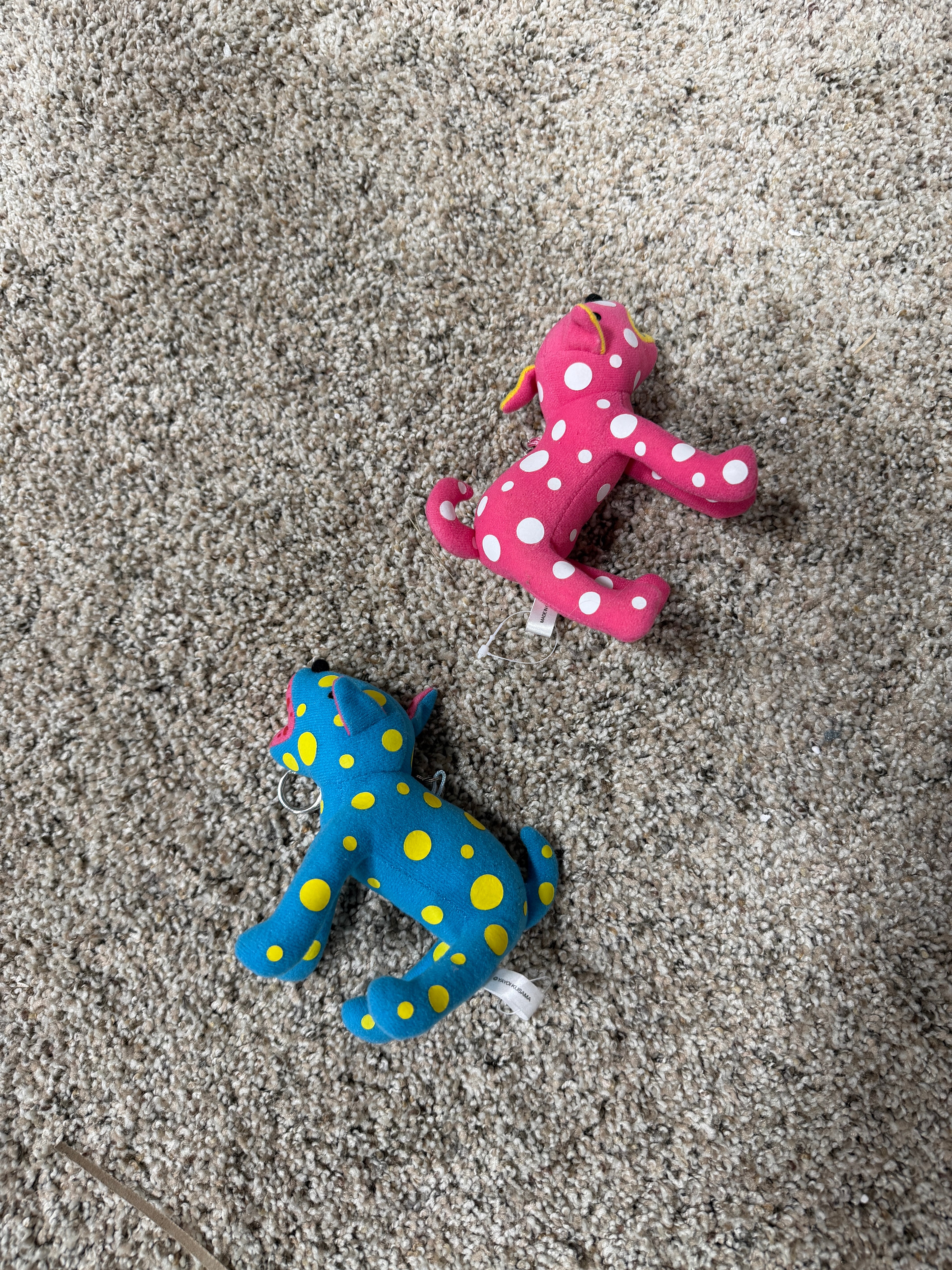 Yayoi Kusama TOKO-TON Plush Mascot Blue Polka Dot Dogs (2 of 2)