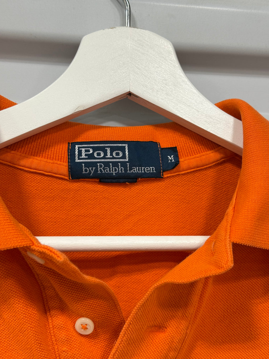Polo Collard Shirt Orange Sz M