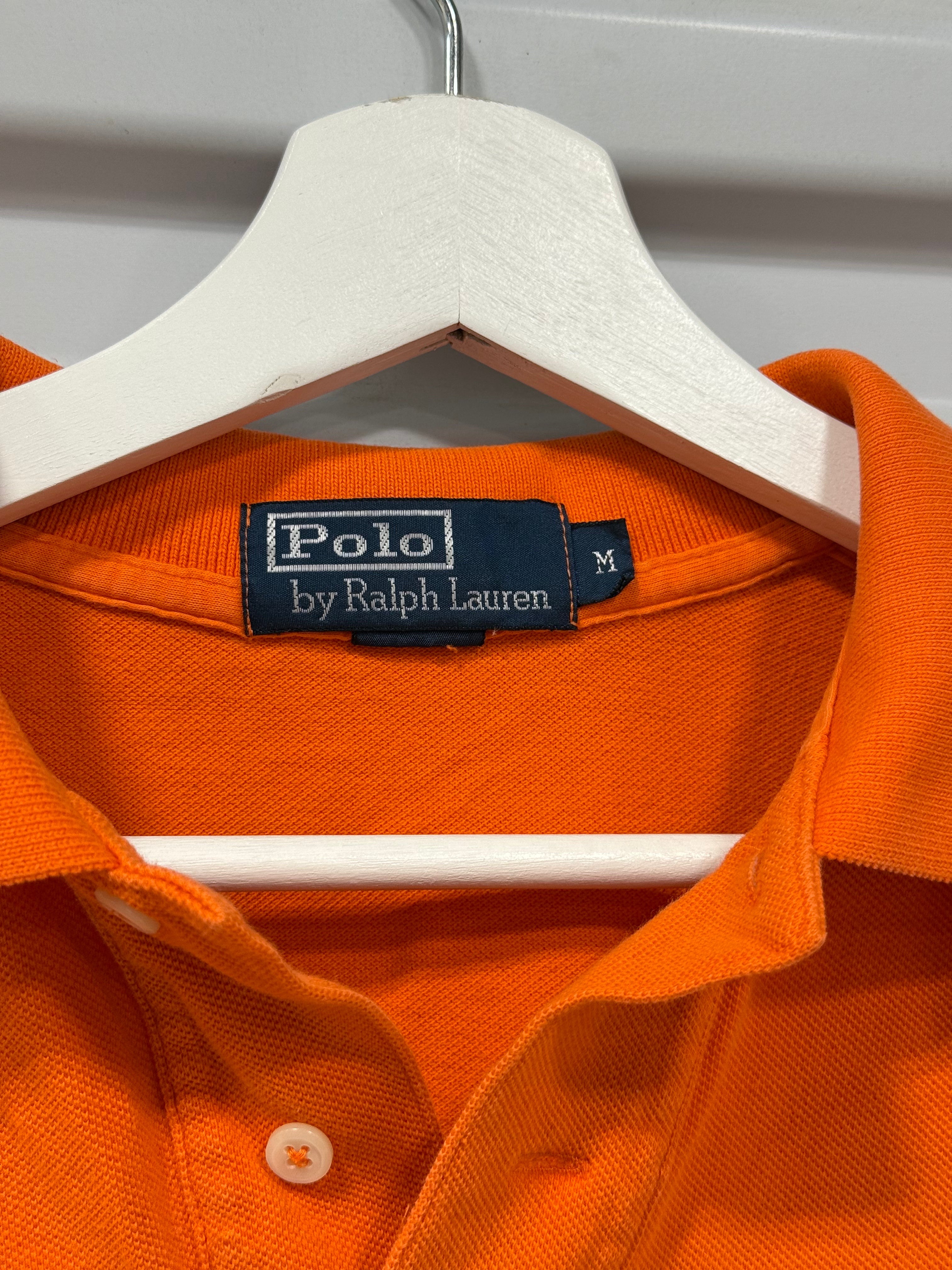 Polo Collard Shirt Orange Sz M