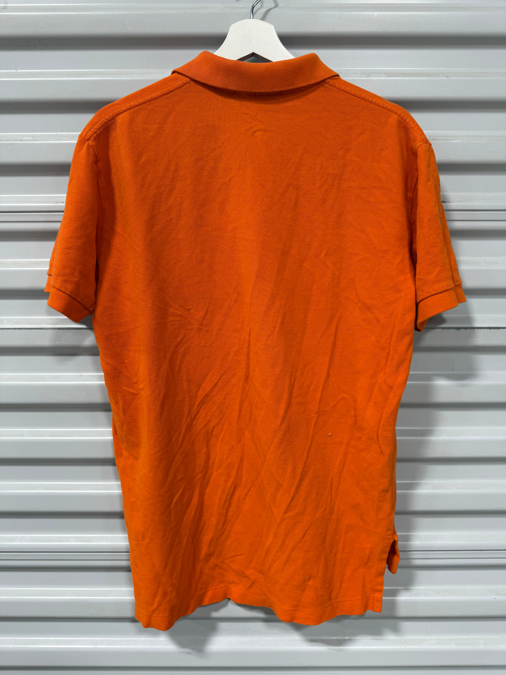Polo Collard Shirt Orange Sz M