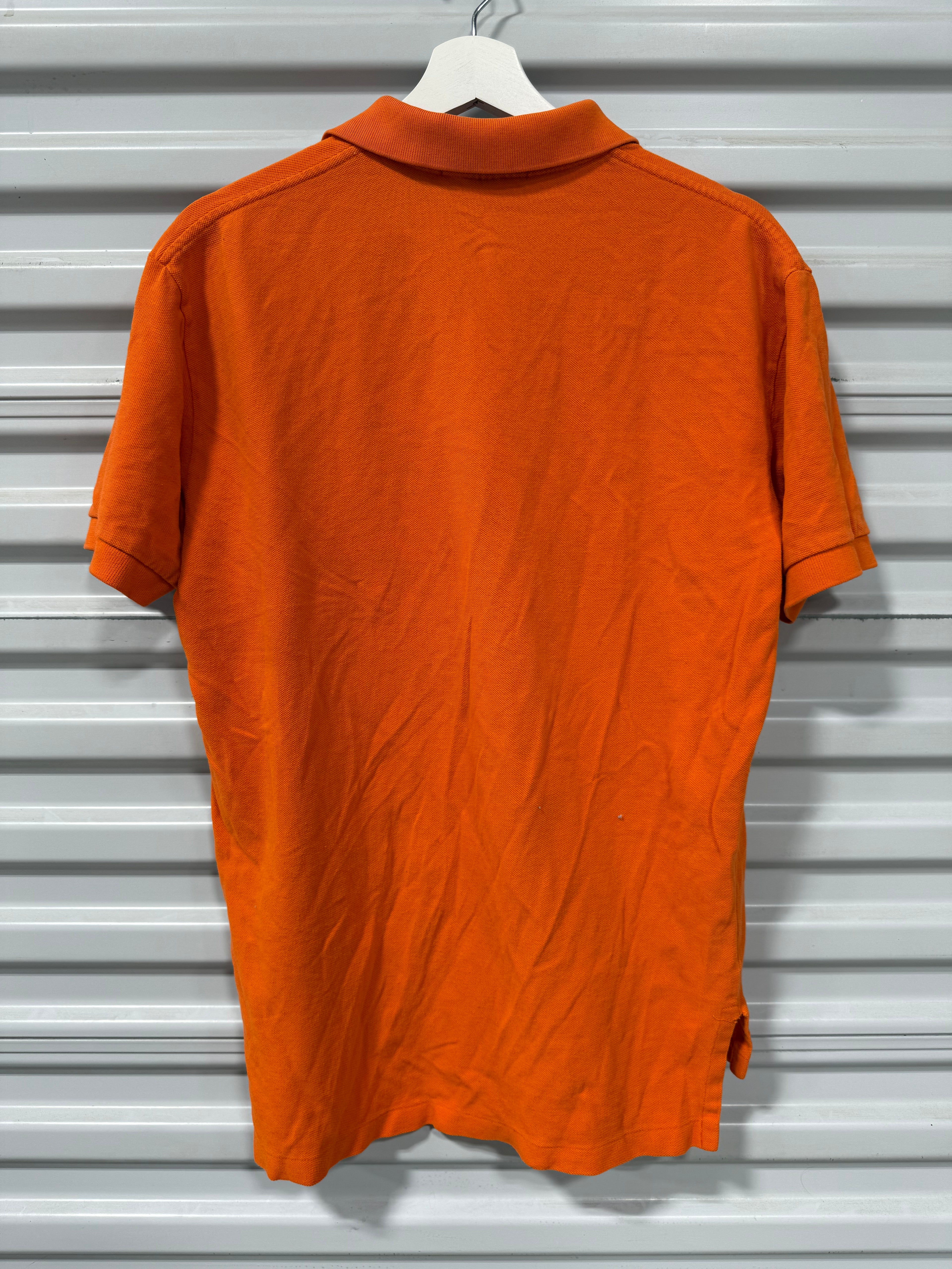 Polo Collard Shirt Orange Sz M