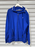 Polo Collard Zip Up Blue Sz XL