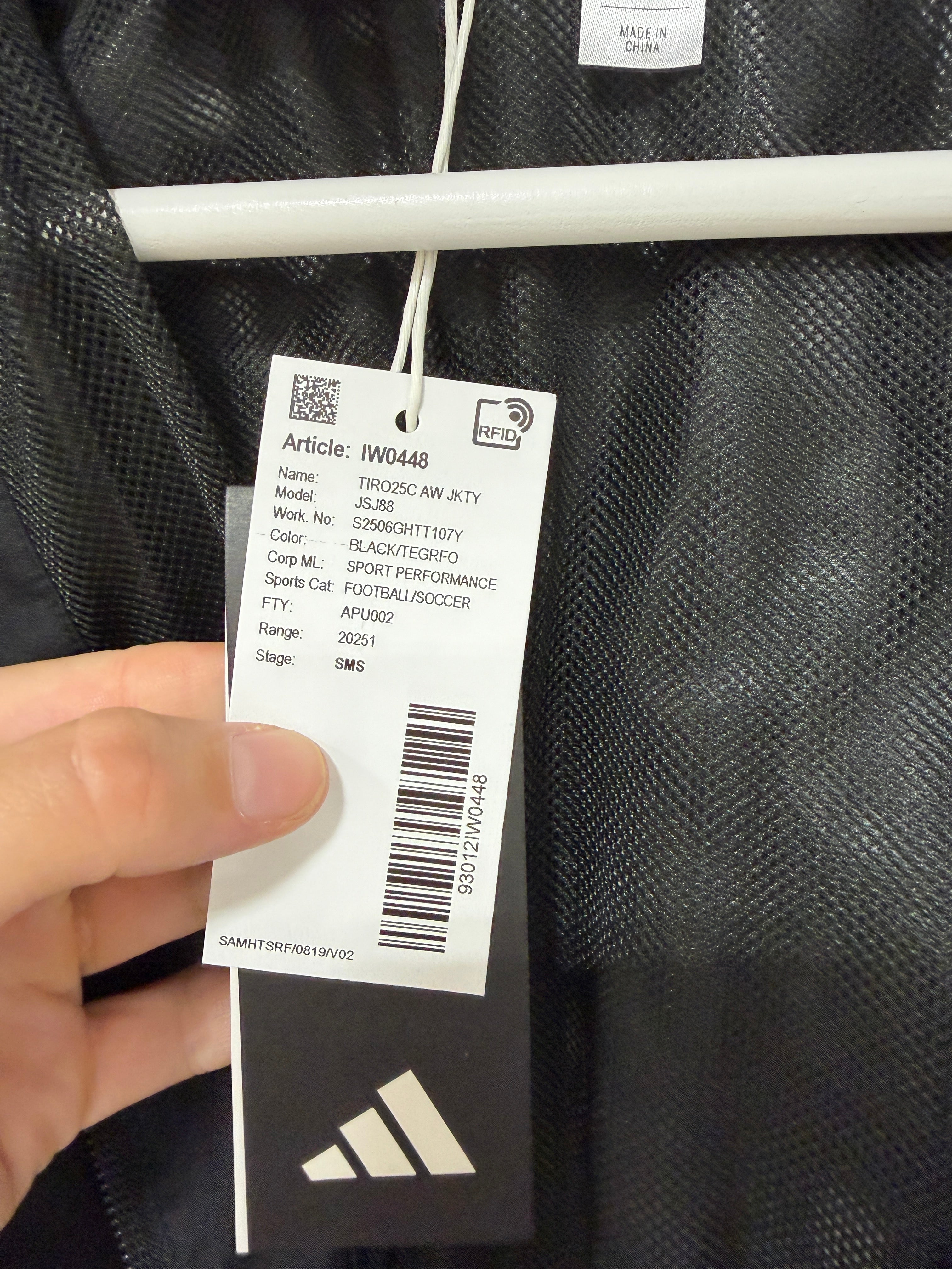 Adidas Tiro 25 Club All-Weather Jacket Youth – Black