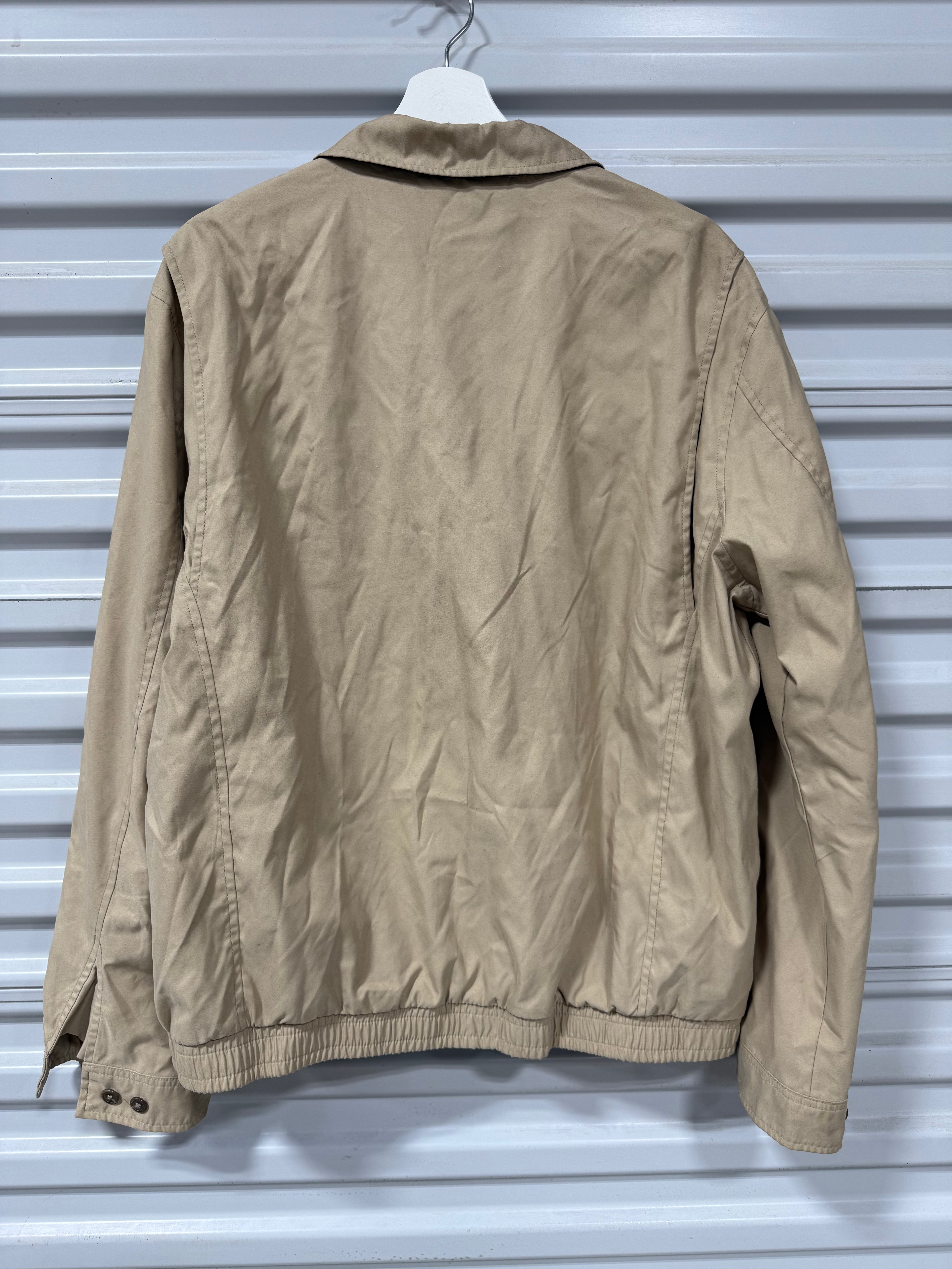 Polo Collard Jacket Tan Sz L