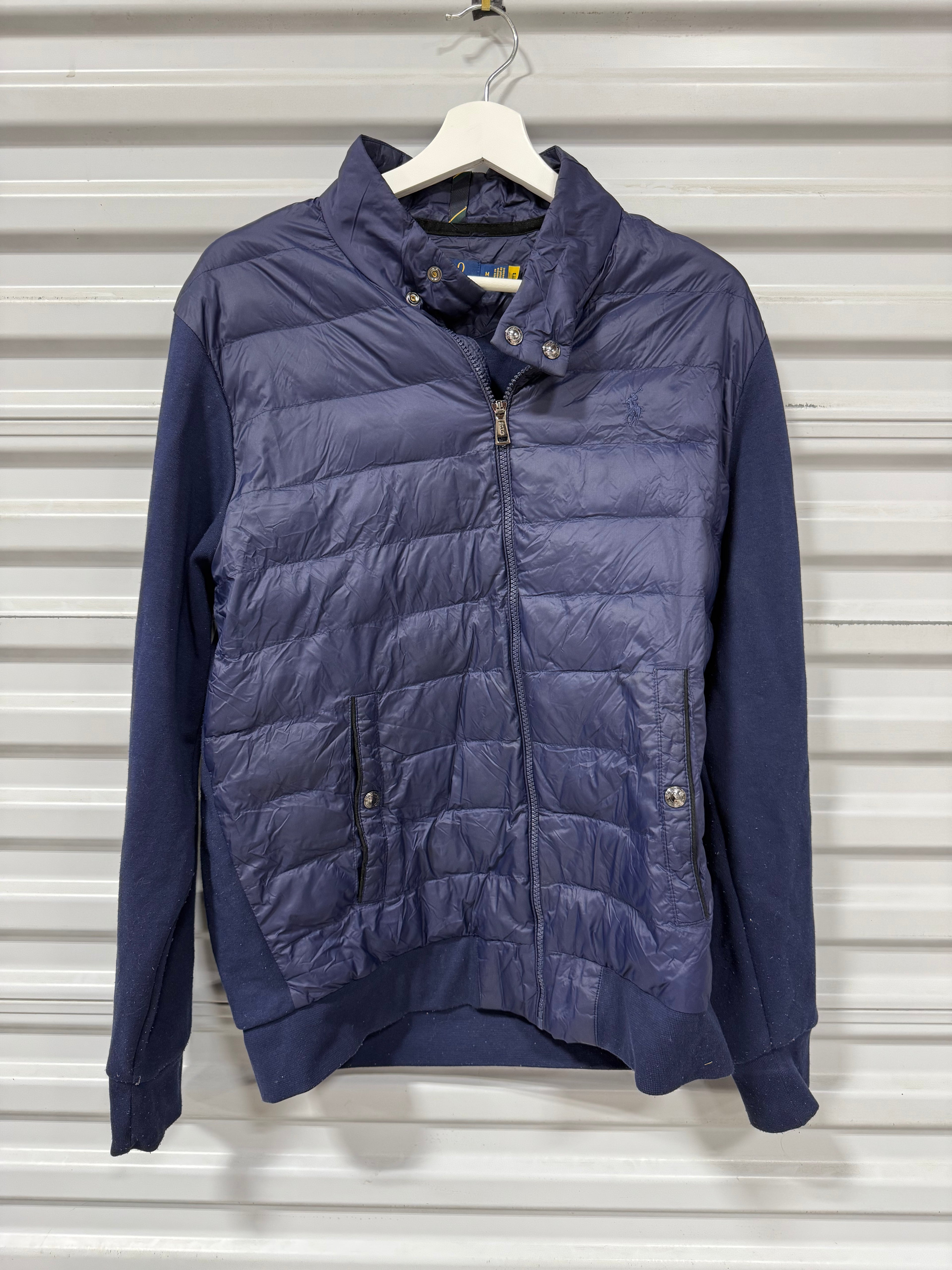 Polo Puffer Style Long Sleeve Navy Sz M