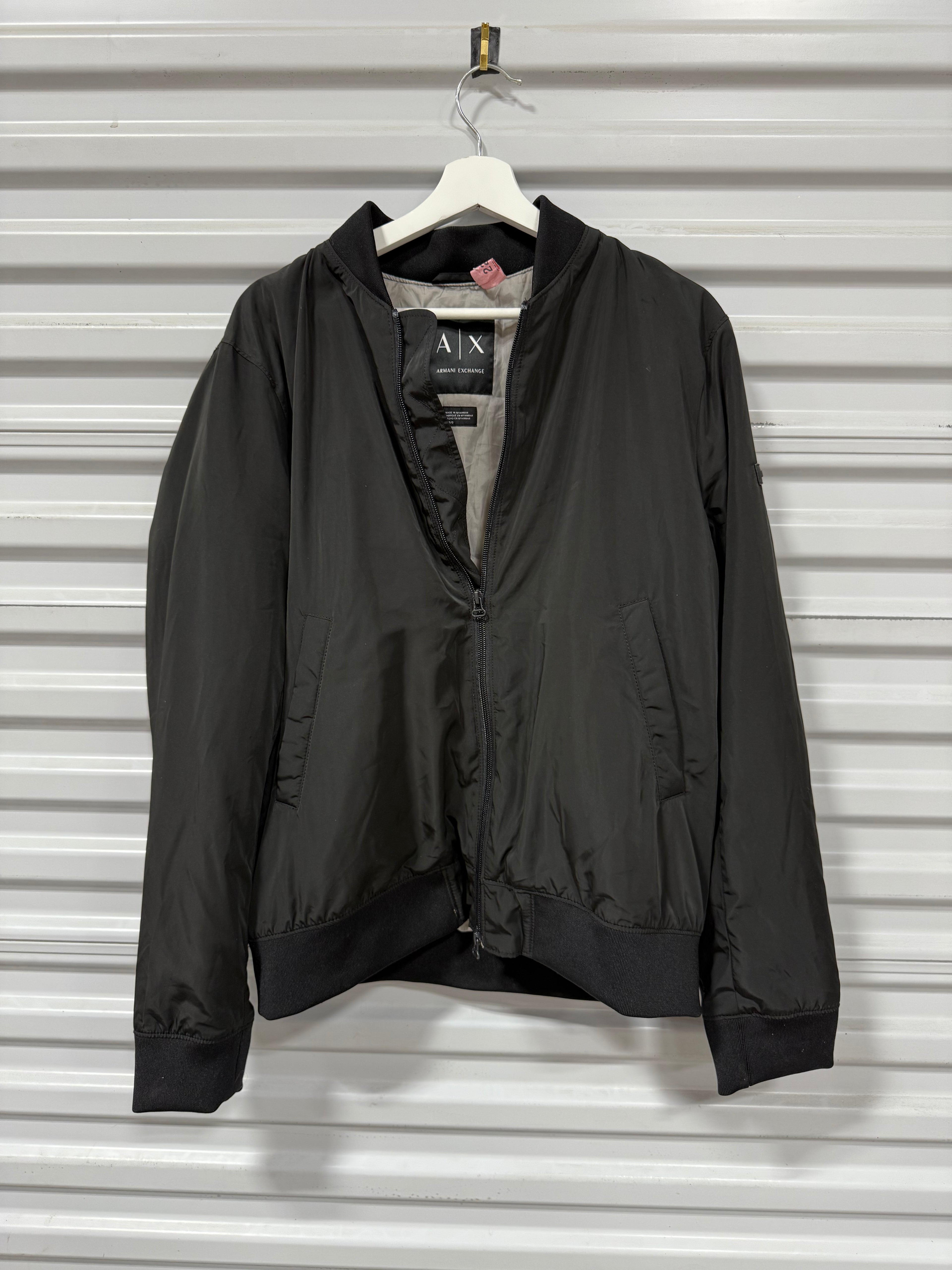 Armani Exchange Zip Up Jacket Black Sz L