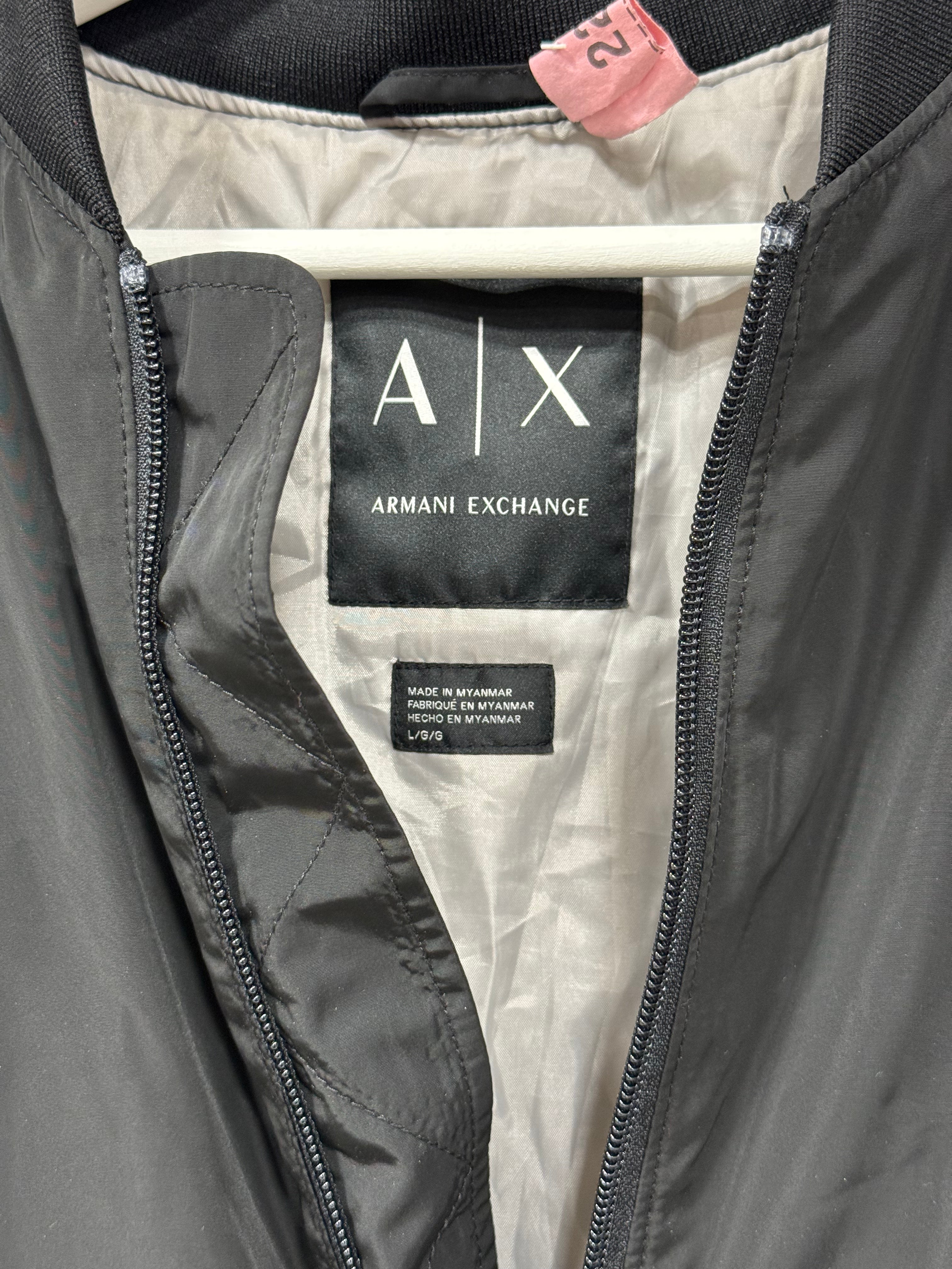 Armani Exchange Zip Up Jacket Black Sz L