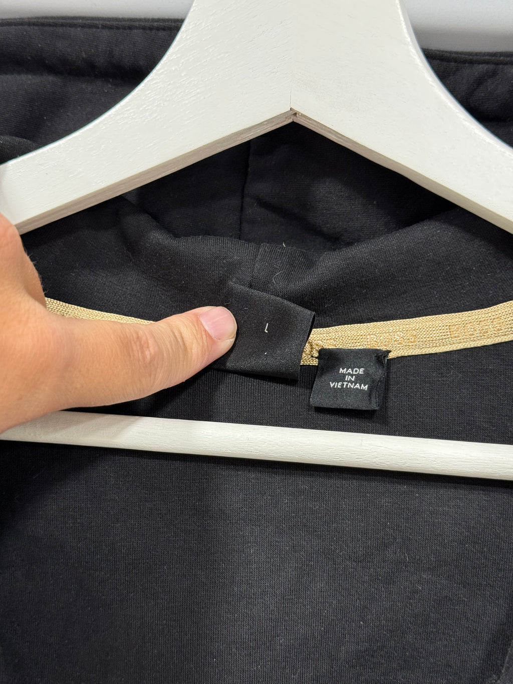 Hugo Boss Zip Up Hoodie Black Sz L