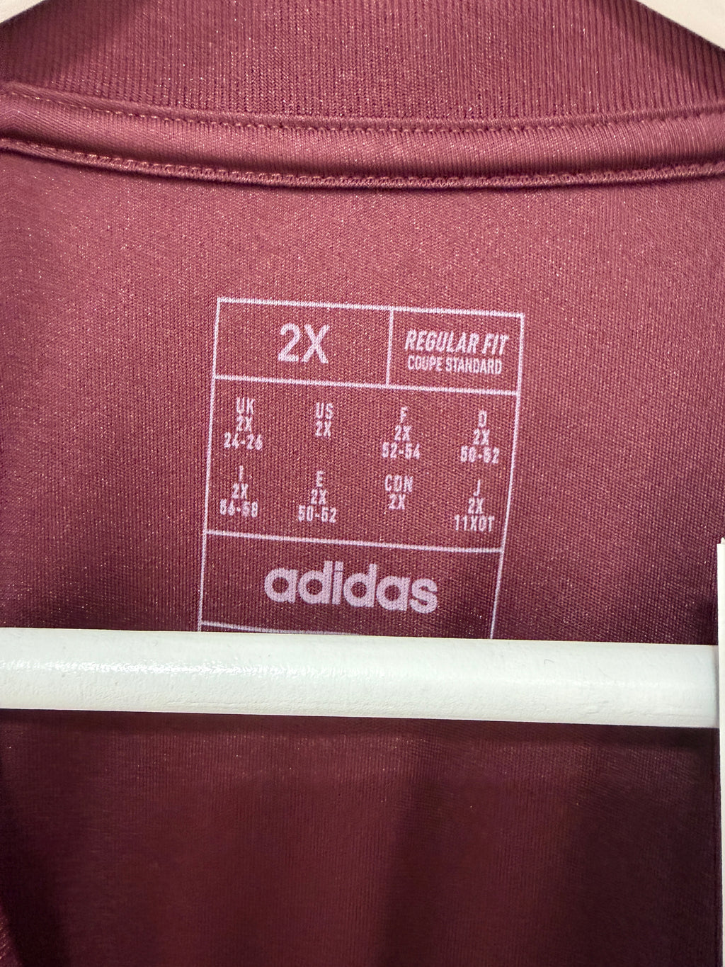 Adidas Squadra 25 Womens Jersey Size 2XL Maroon