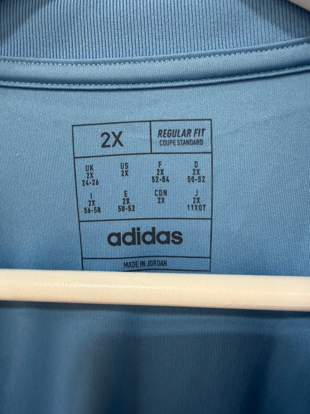 Adidas Squadra 25 Jersey Womens Sz 2XL Baby Blue