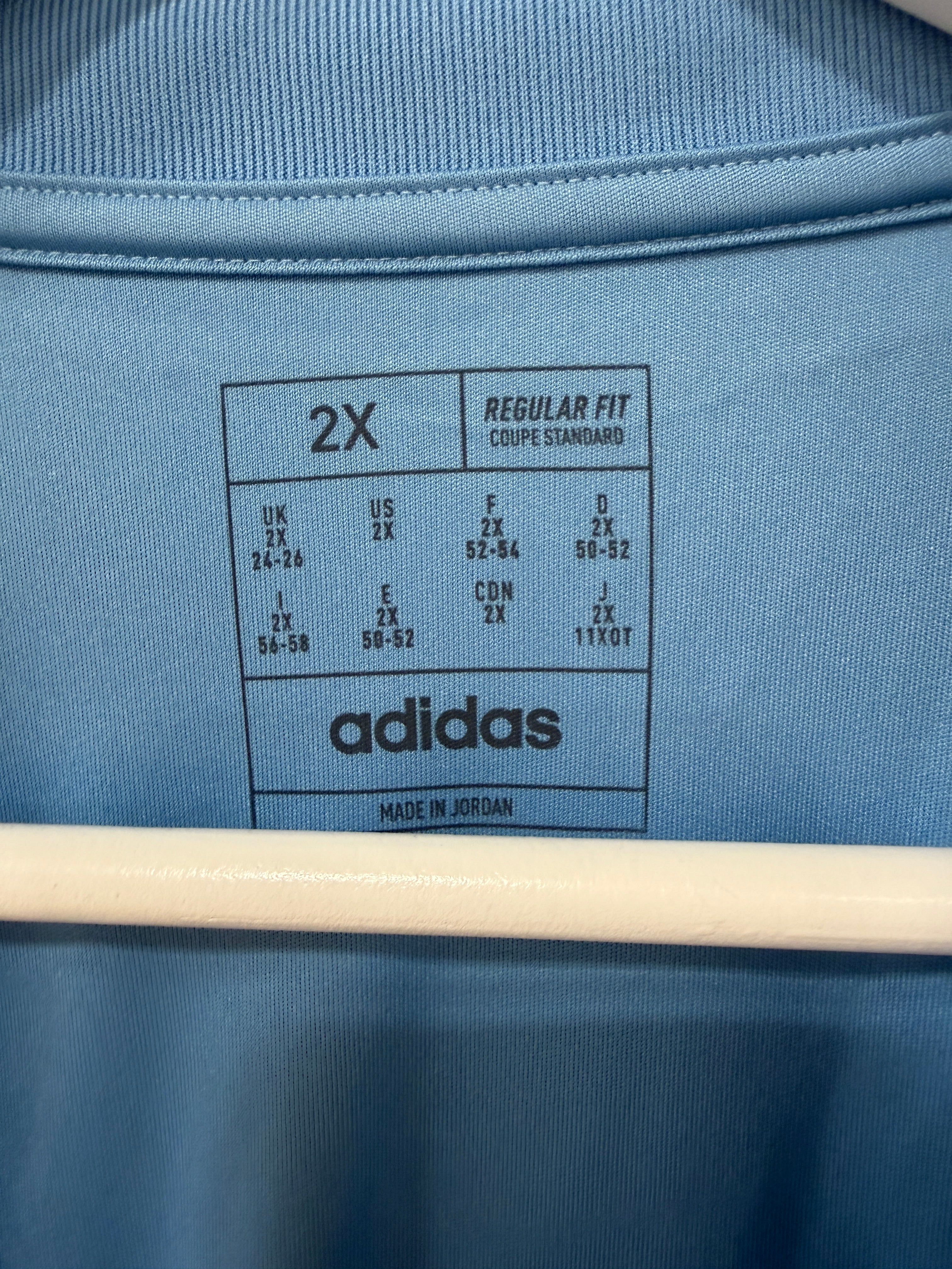 Adidas Squadra 25 Jersey Womens Sz 2XL Baby Blue