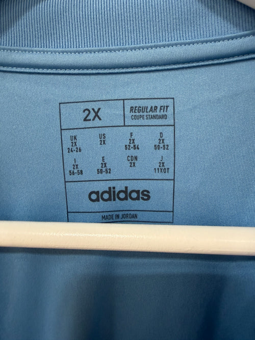 Adidas Squadra 25 Jersey Womens Sz 2XL Baby Blue