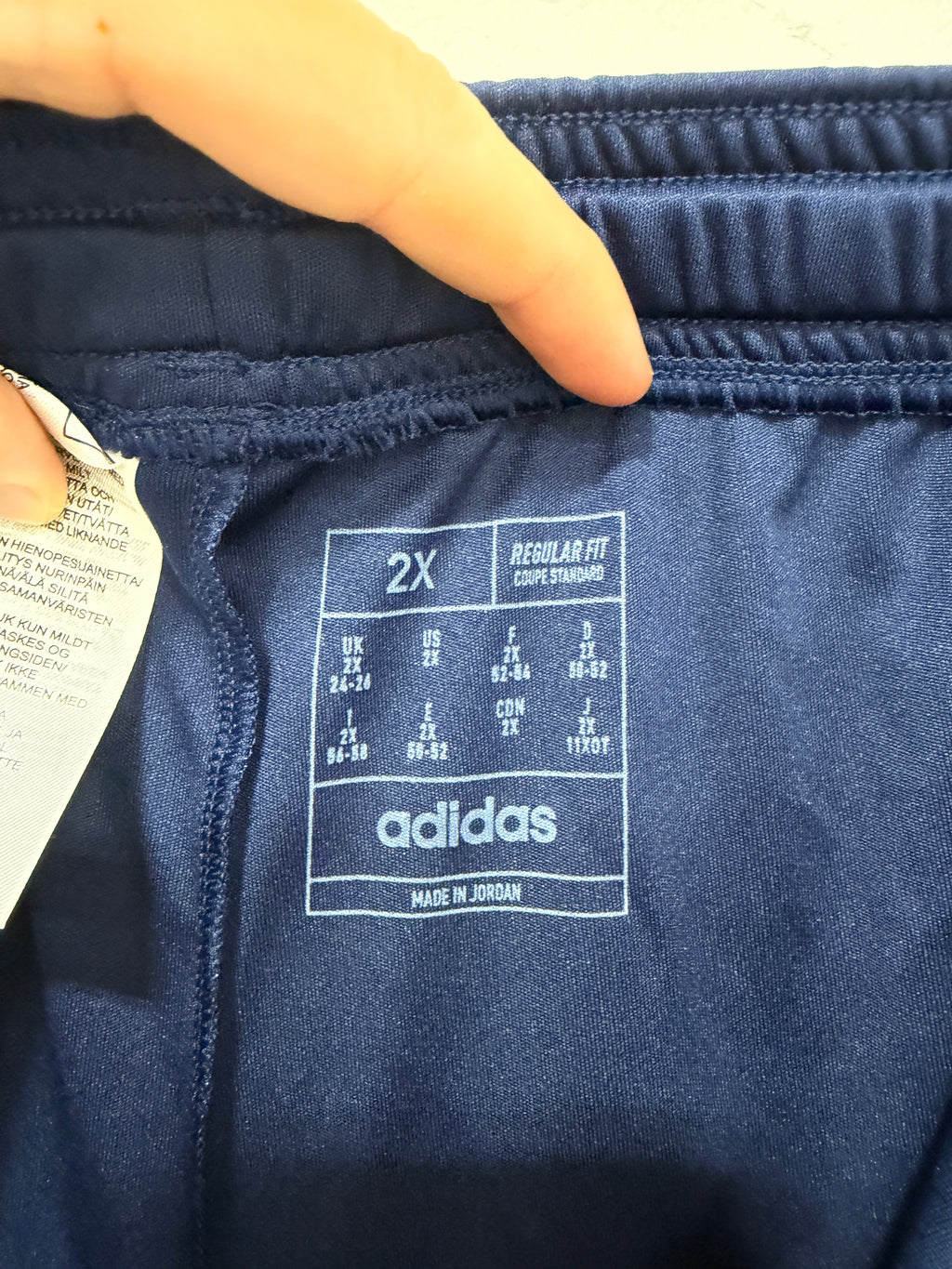 Adidas Squadra Shorts Womens Size 2XL Navy Blue