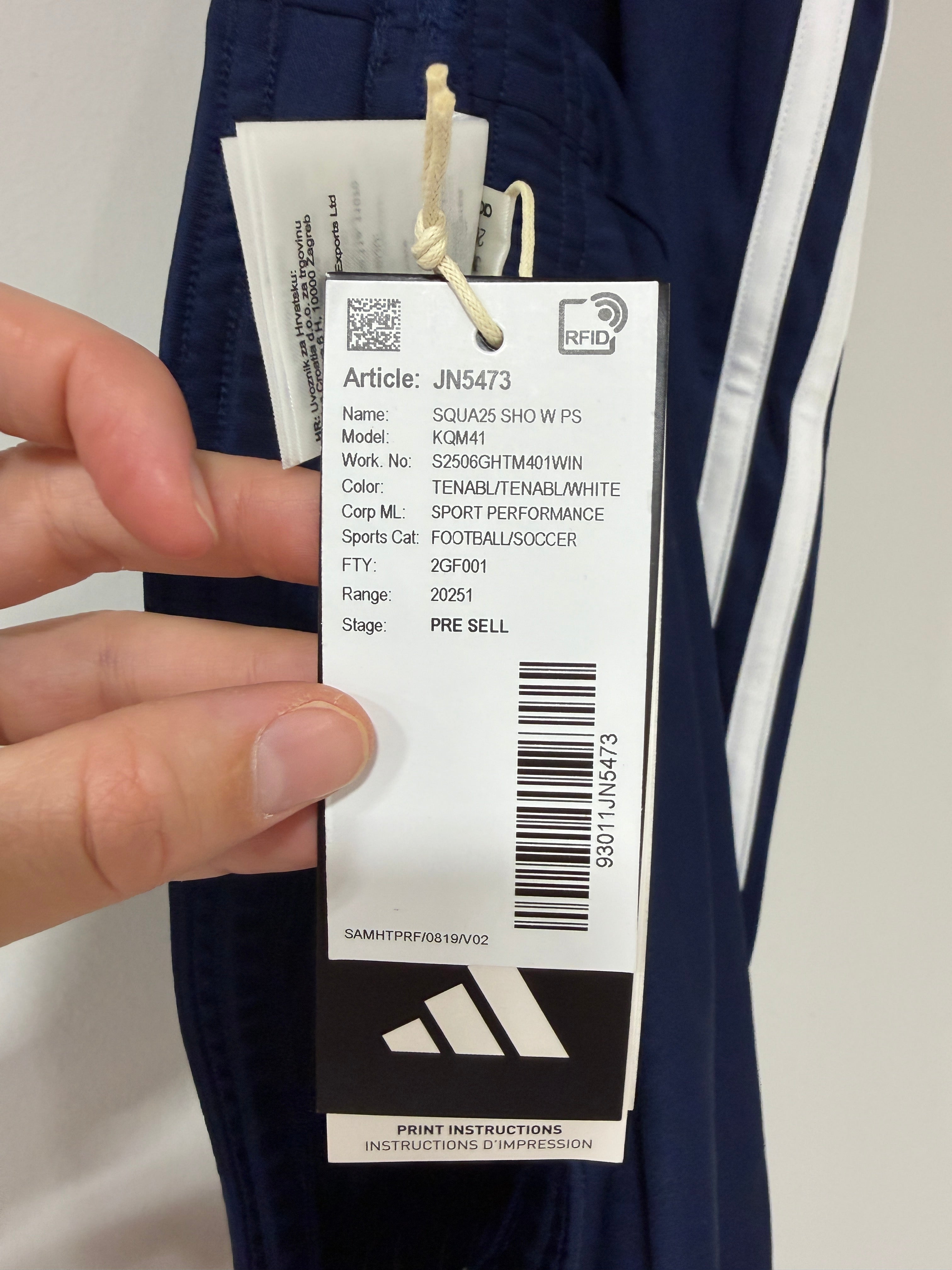 Adidas Squadra Shorts Womens Size 2XL Navy Blue