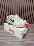 Stussy x Nike Air Zoom Spiridon Caged 2 'Fossil' Sz 10