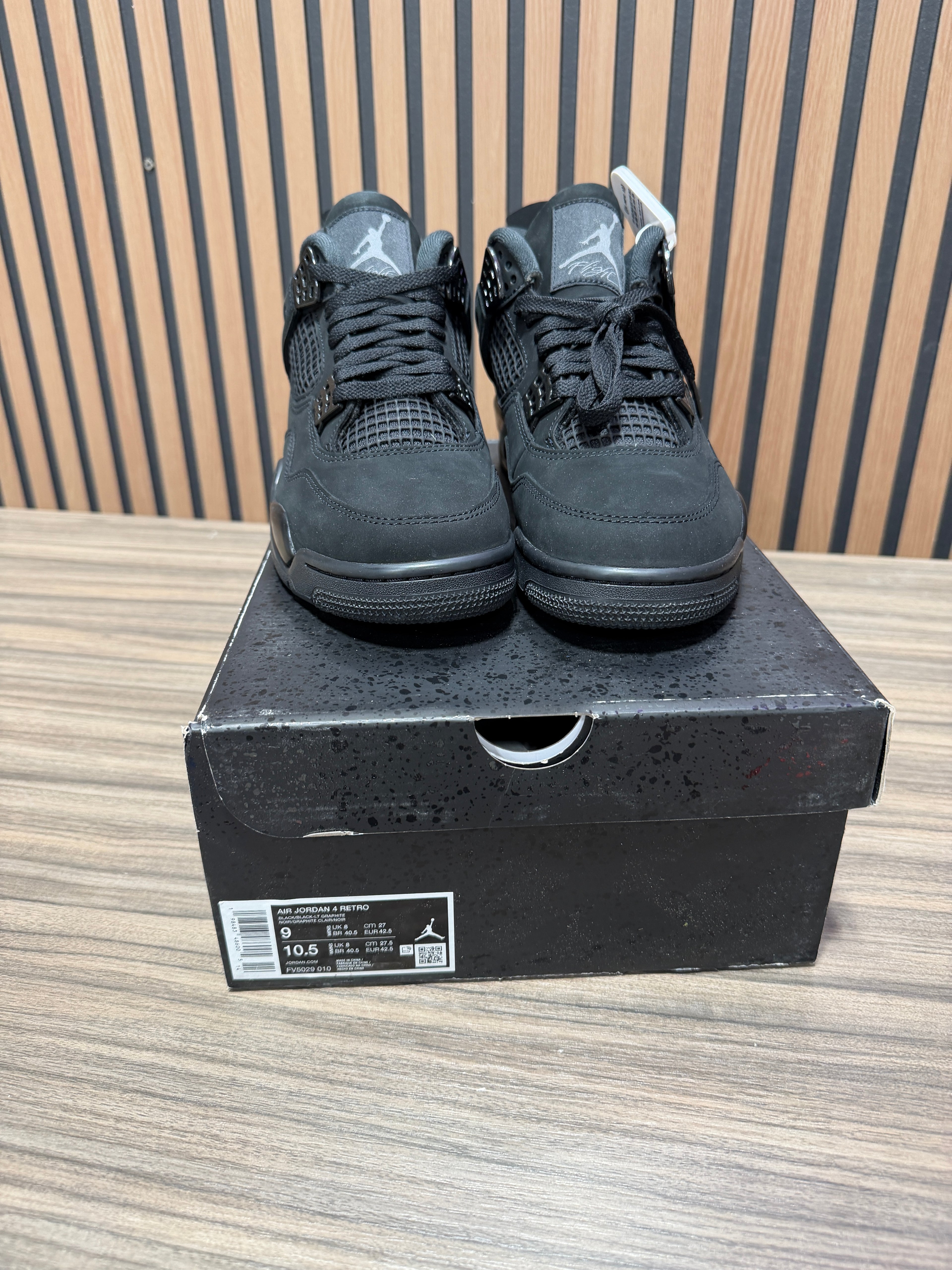 Air Jordan 4 Retro 'Black Cat' 2025 Sz 9