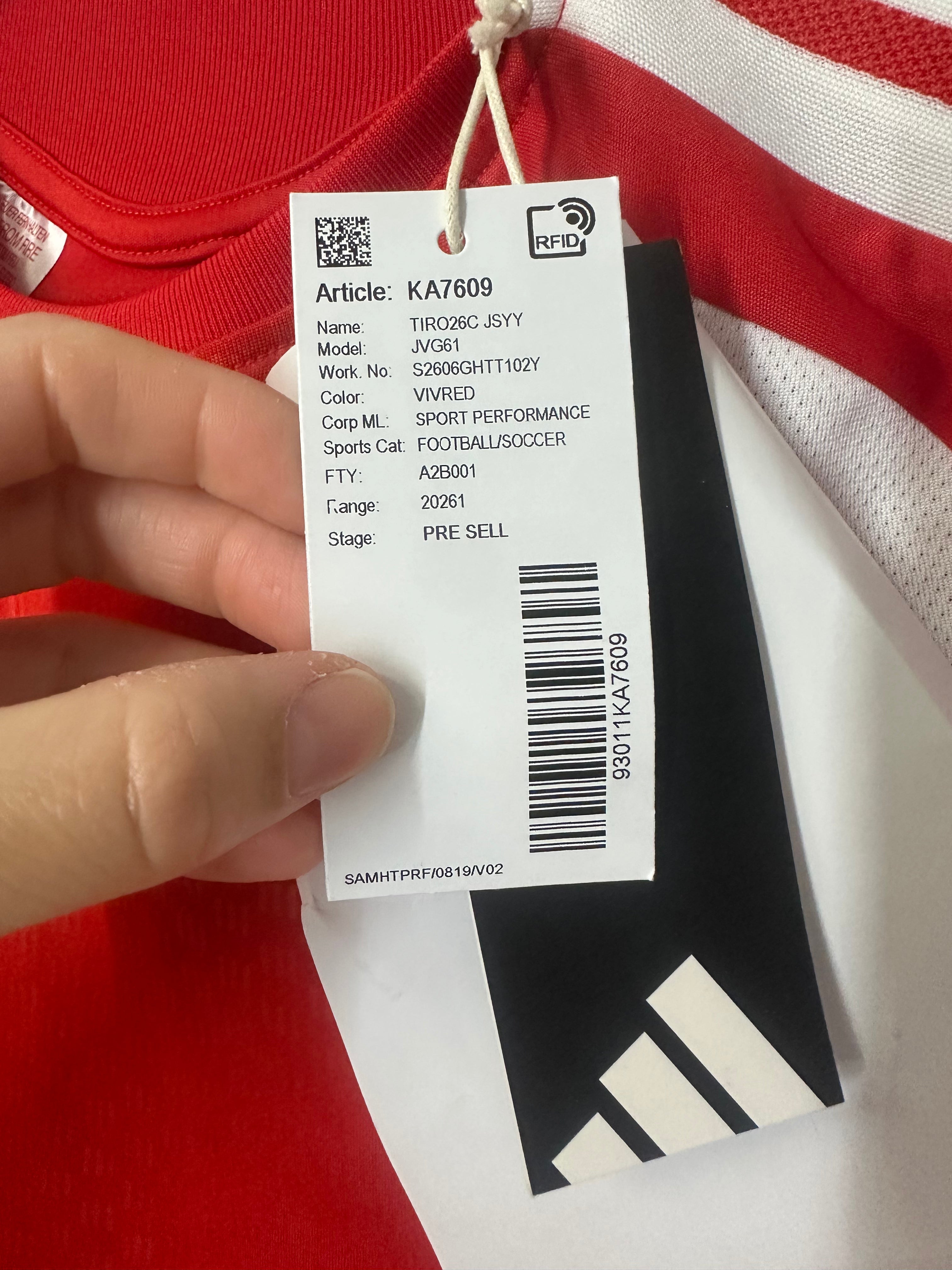 Adidas Tiro 26 Competition Training Jersey youth 11-12