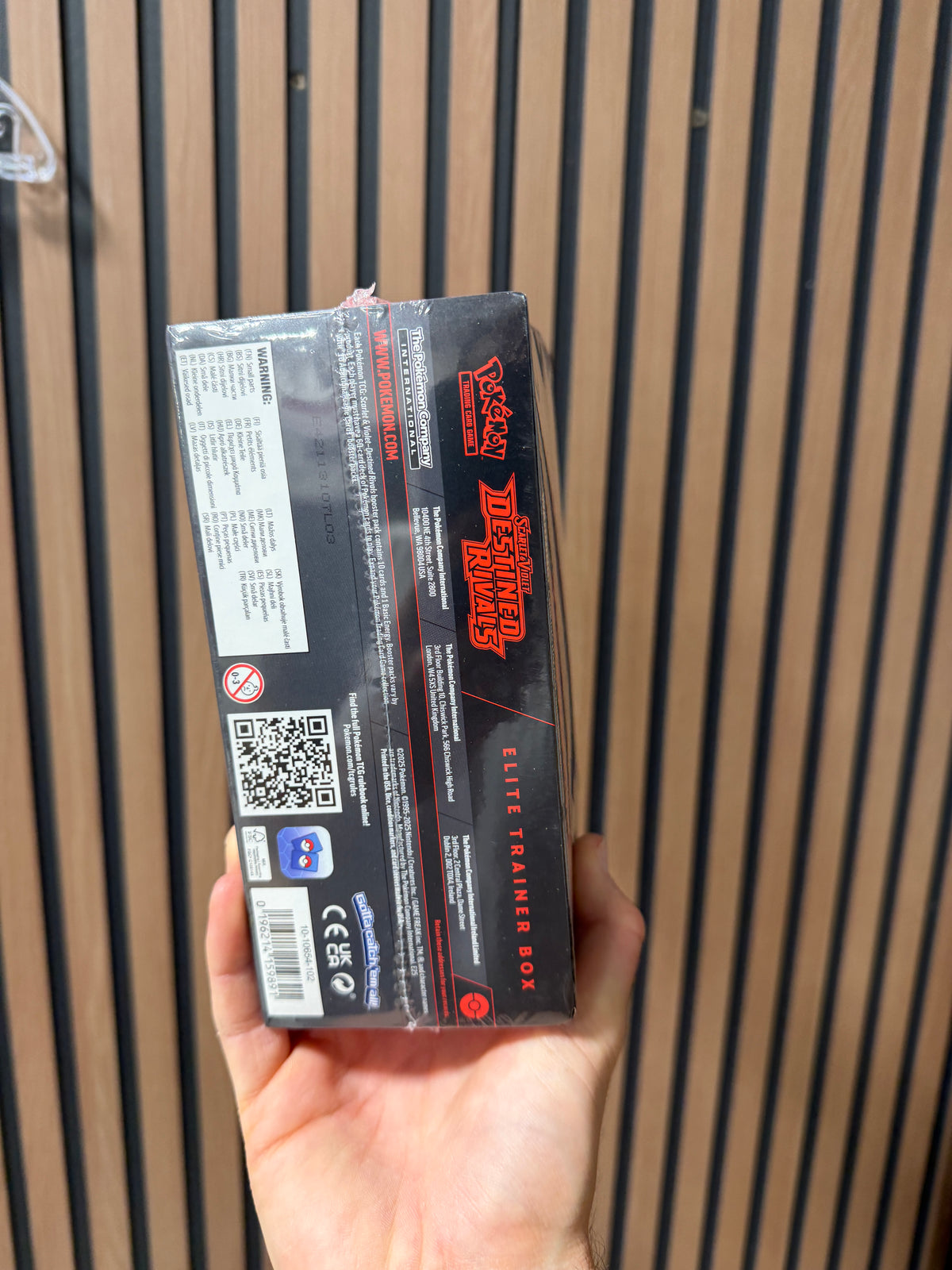 Pokemon Destined Rivals Elite Trainer Box - SV10: Destined Rivals (DRI)