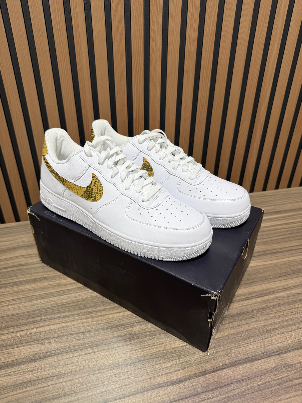 Nike Air Force 1 Low Retro 'Ivory Snake' 2019 Sz 15