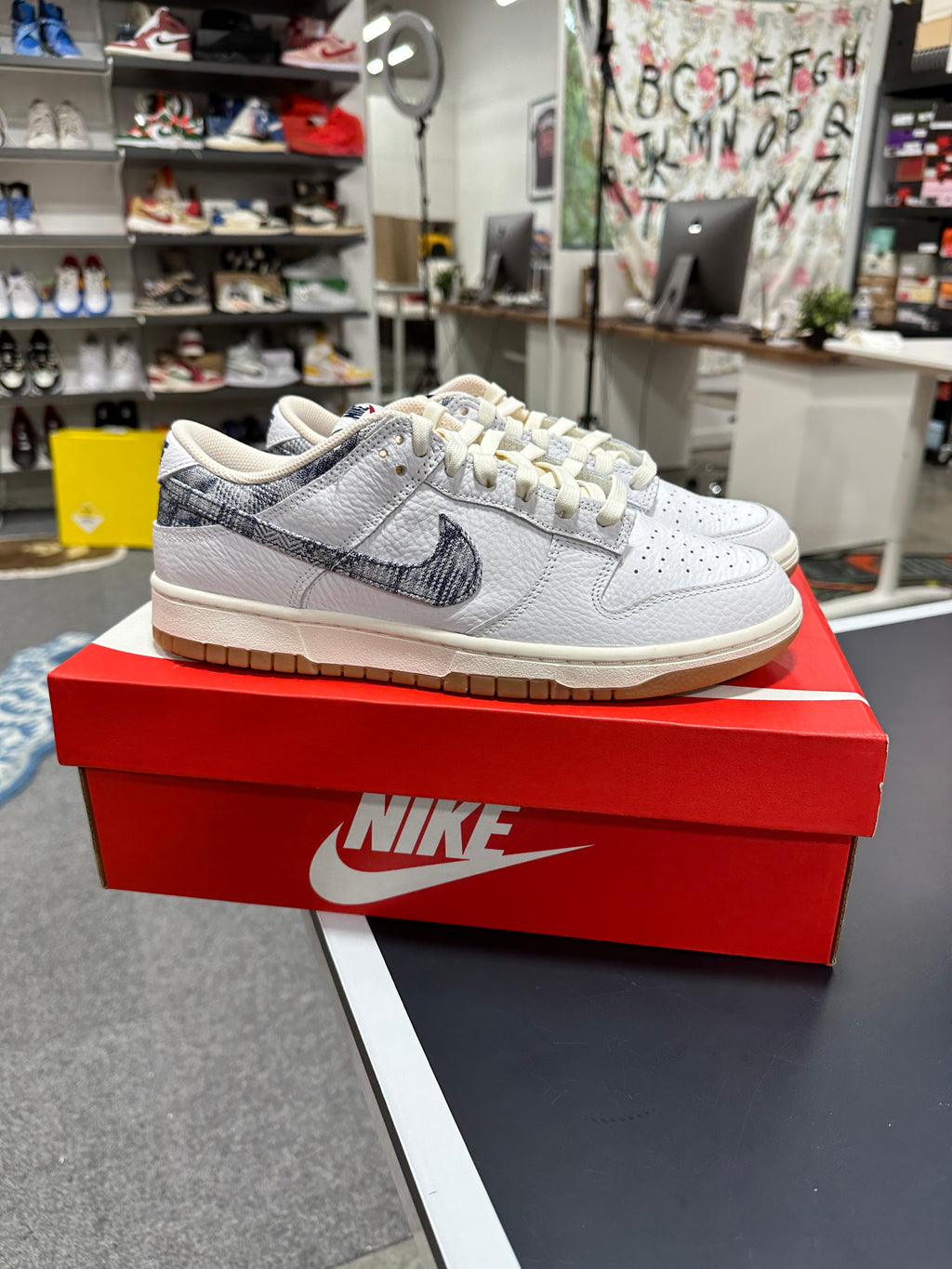 Nike Dunk Low New Americana Washed Denim Sz 9.5