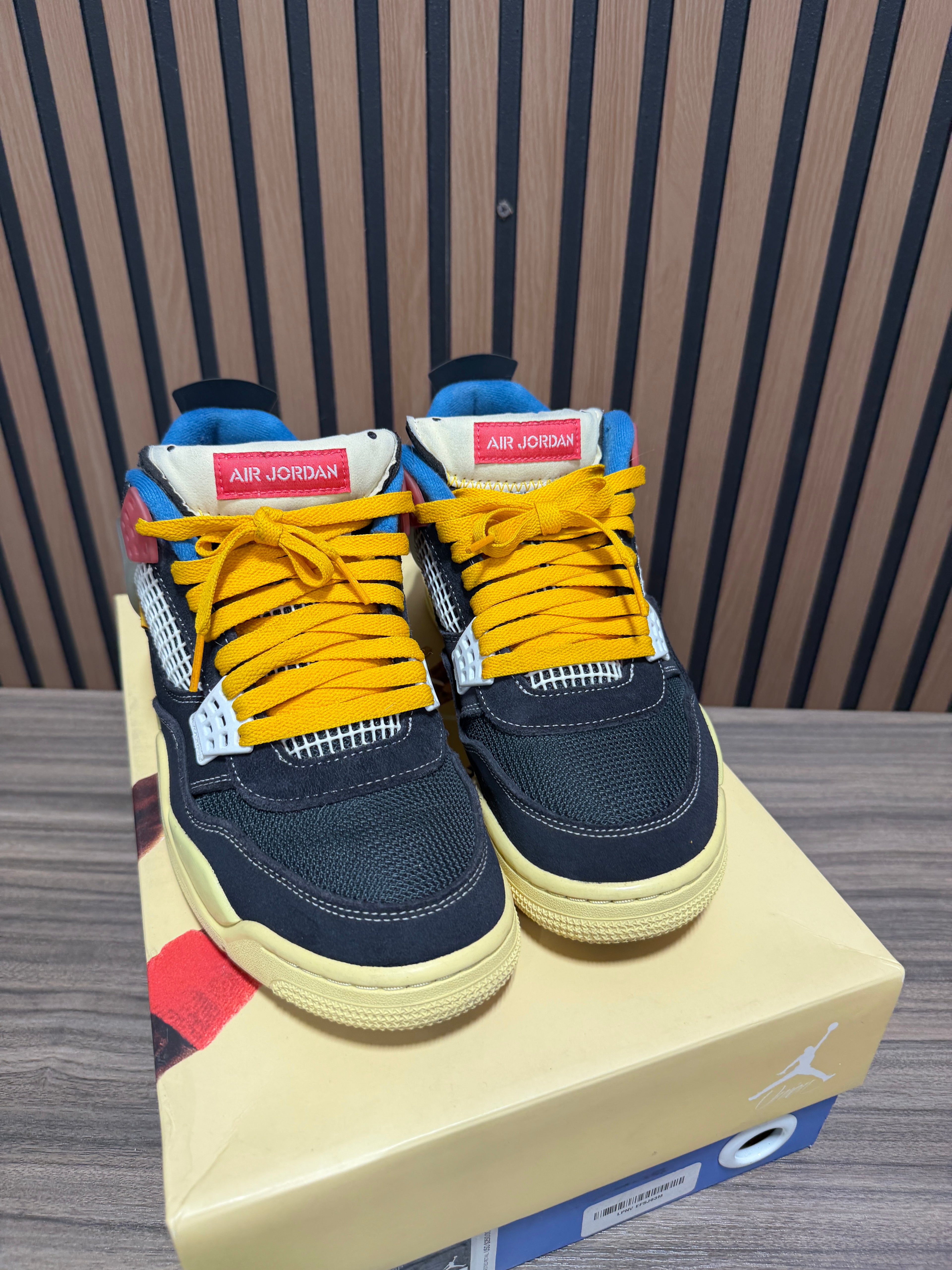 Union LA x Air Jordan 4 Retro 'Off Noir' Sz 8.5