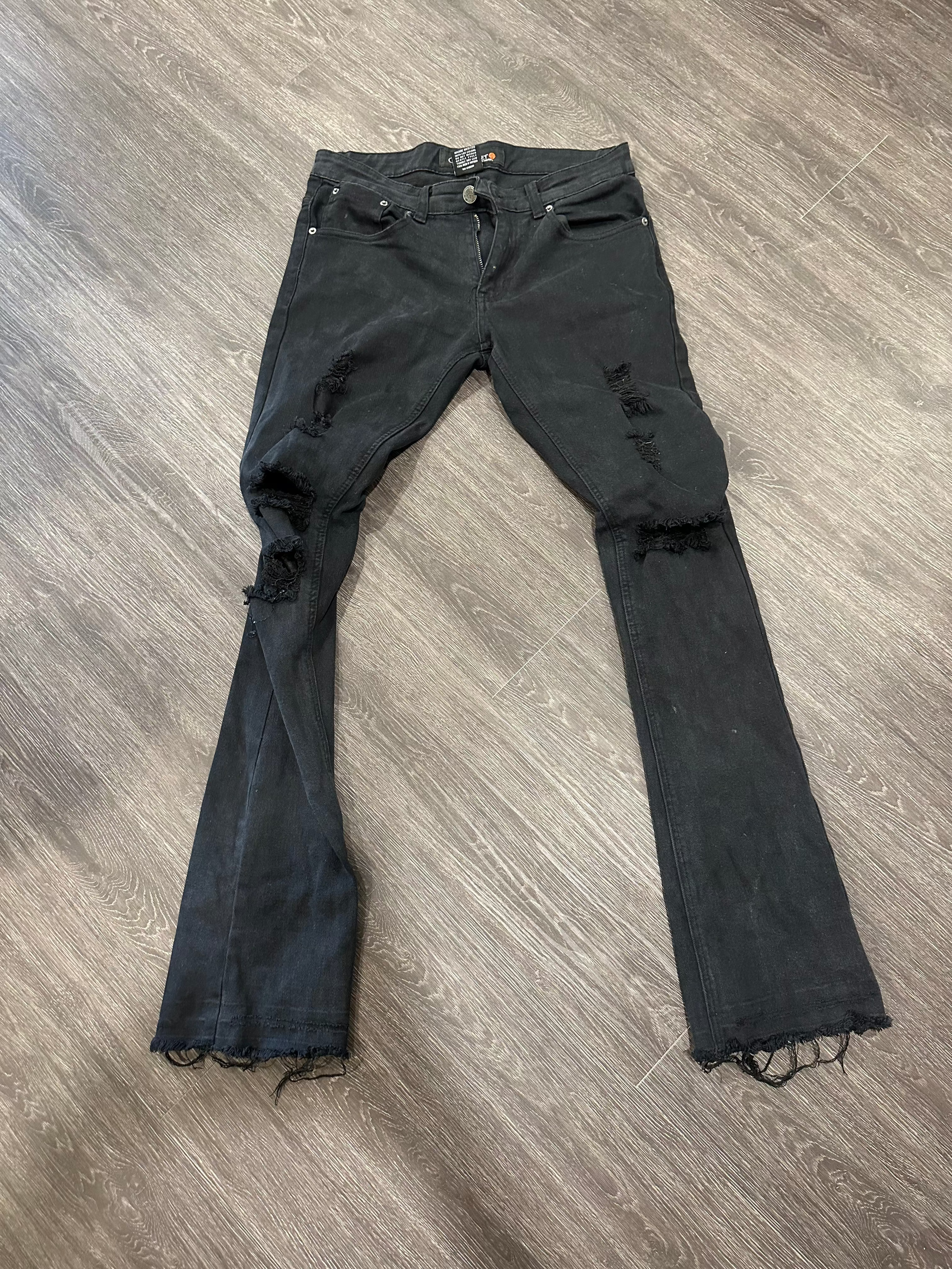 Copper Rivet Stacked Jeans Sz 30