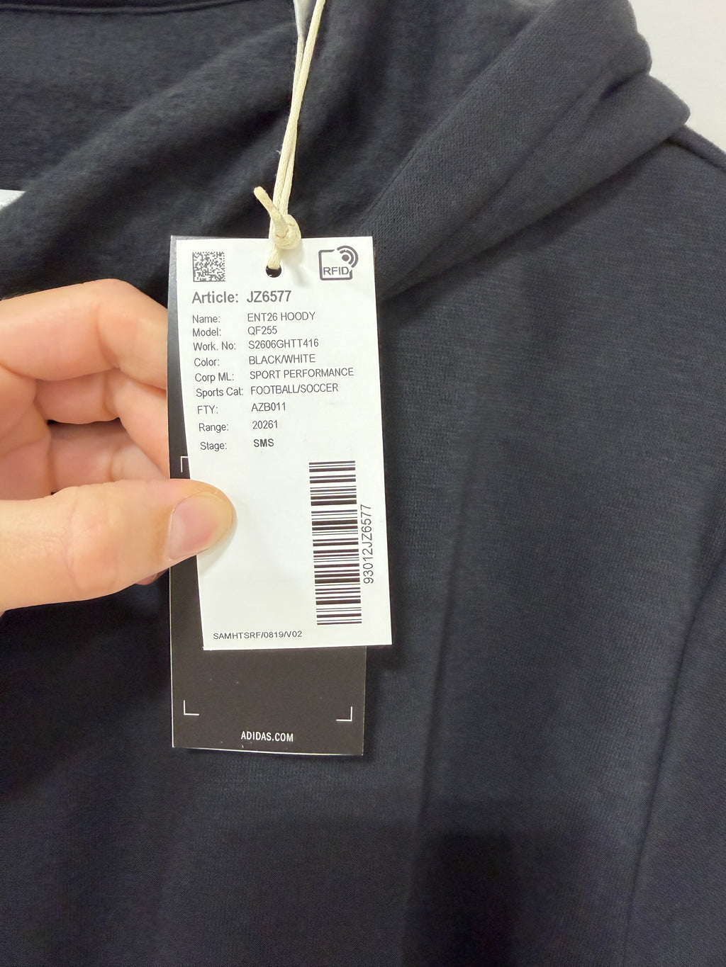 Adidas Entrada 26 Hoodie Mens Size Medium