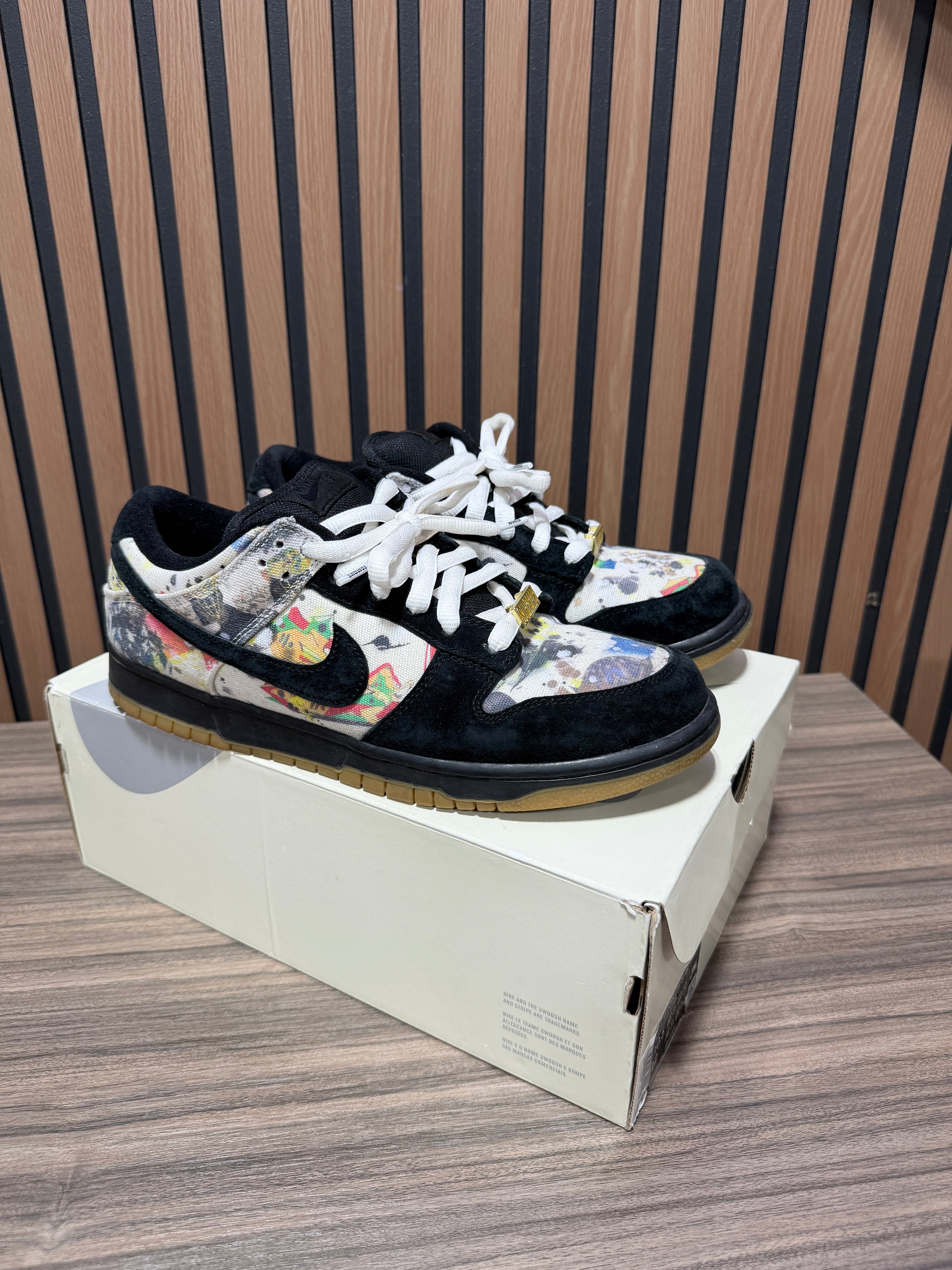 Supreme x Nike Dunk Low SB 'Rammellzee' Sz 10.5