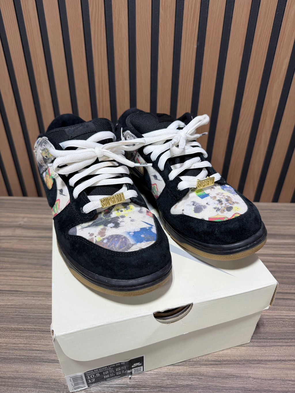 Supreme x Nike Dunk Low SB 'Rammellzee' Sz 10.5