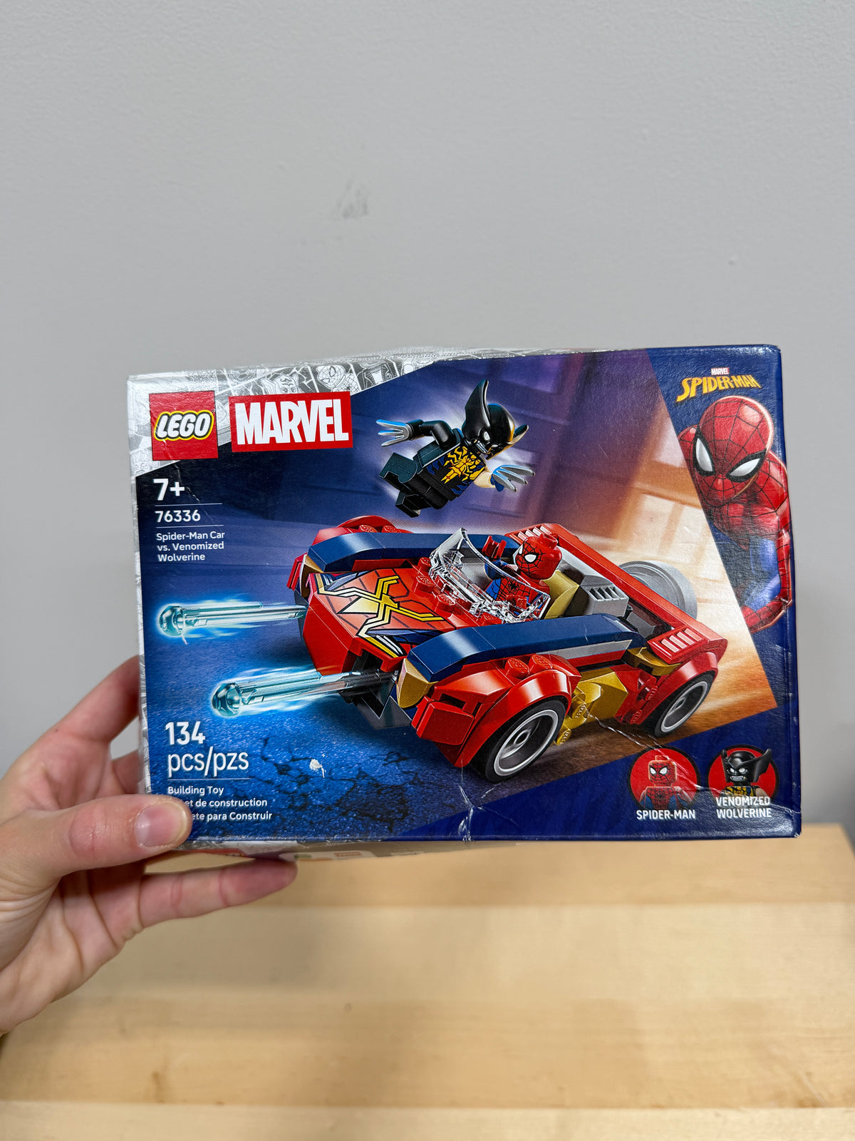 LEGO Marvel Spider-Man Car vs. Venomized Wolverine (76336) building set