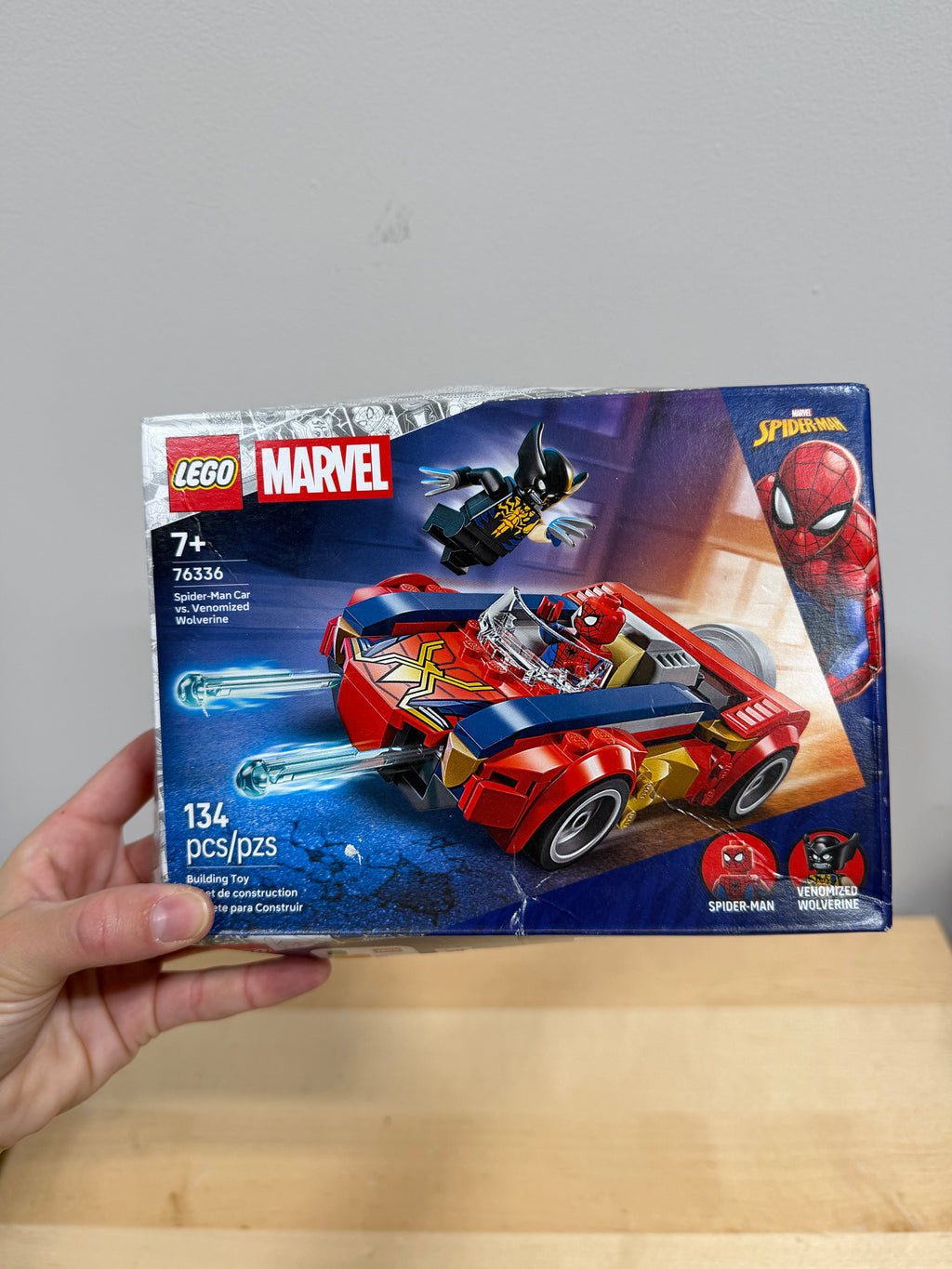LEGO Marvel Spider-Man Car vs. Venomized Wolverine (76336) building set