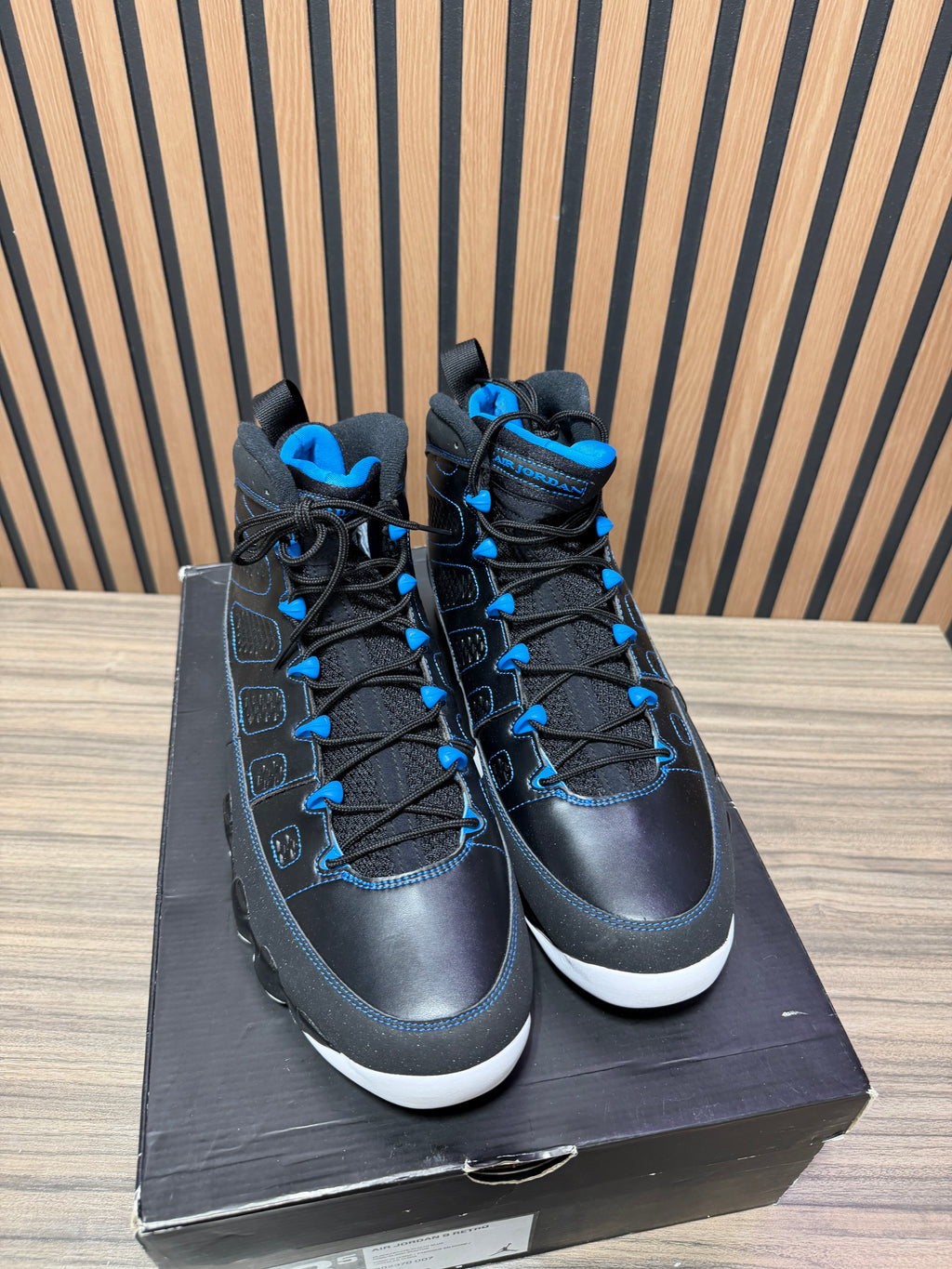 2012 Nike Air Jordan 9 Photo Blue Sz 13.5