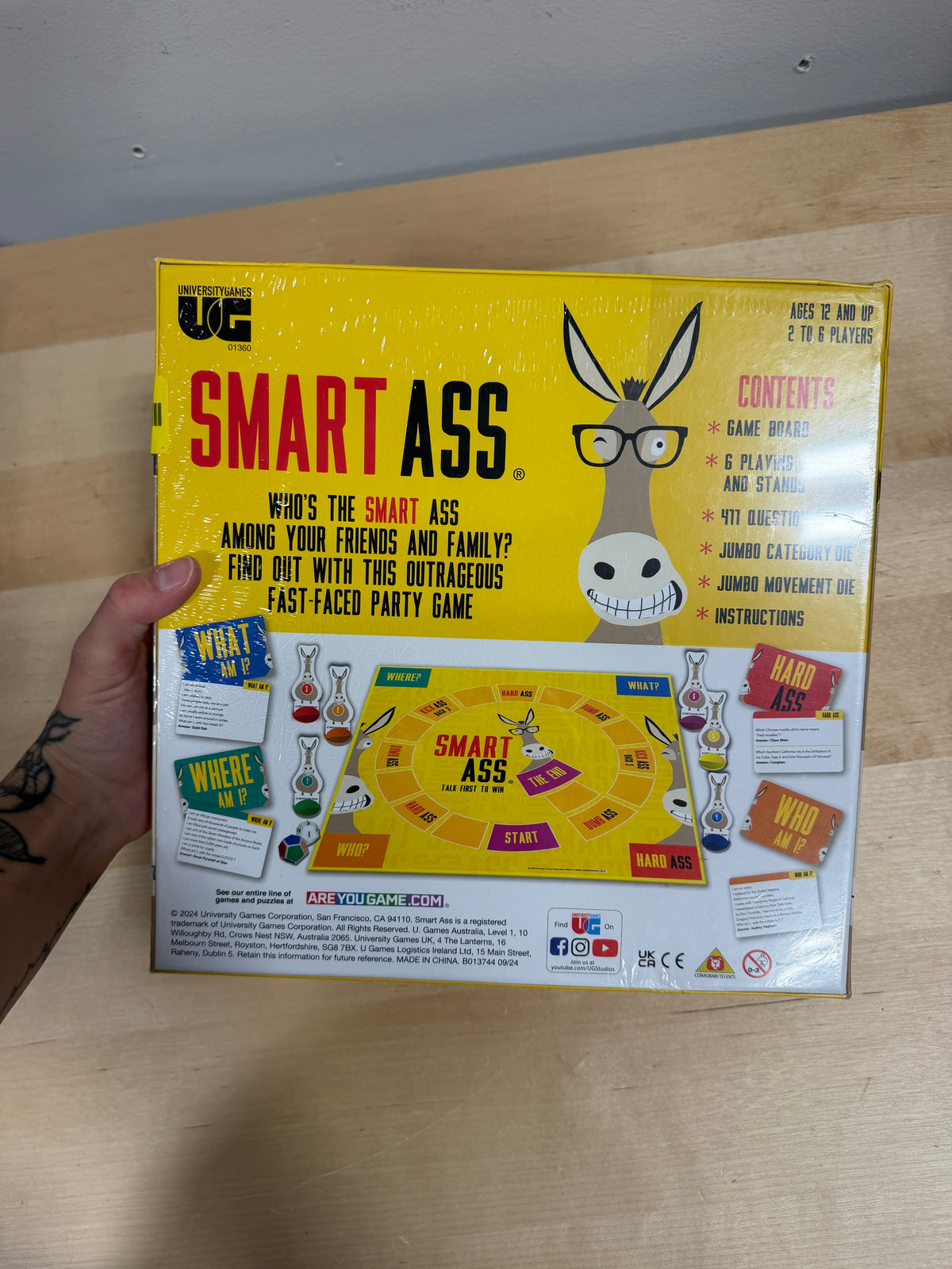 Smart Ass Board Game by University Games