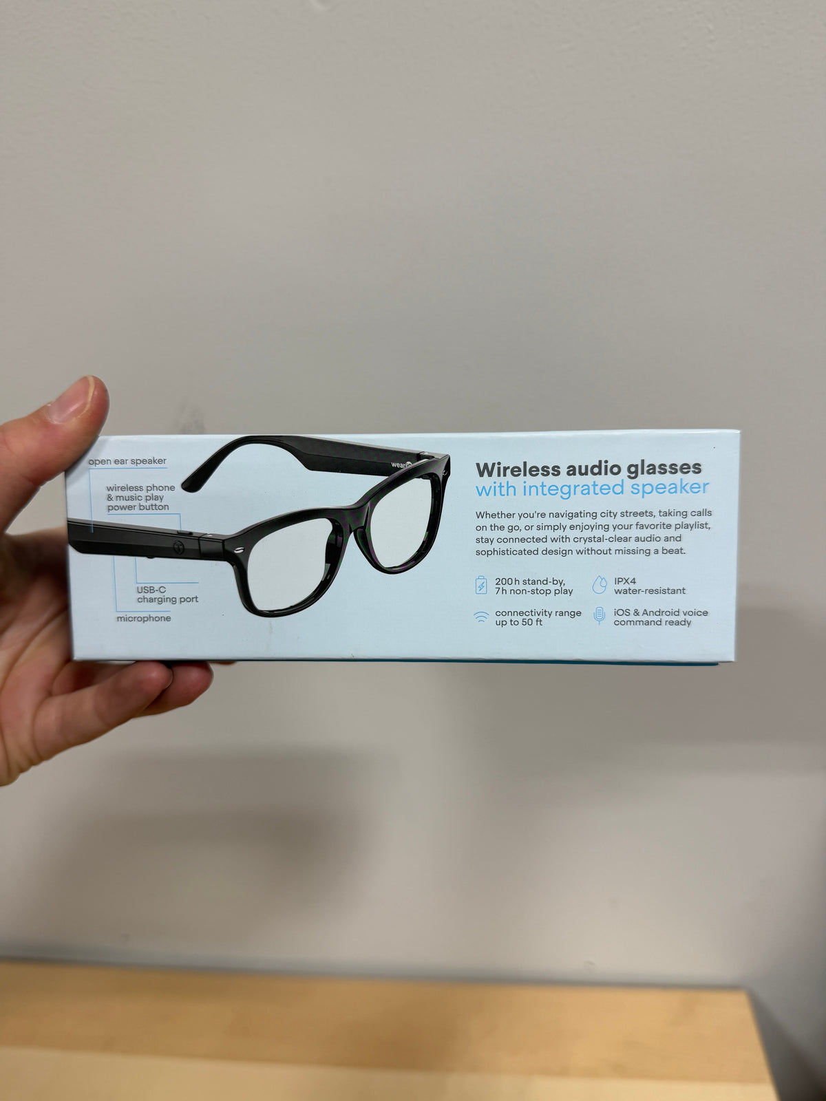 weariQ Wireless Smart Glasses
