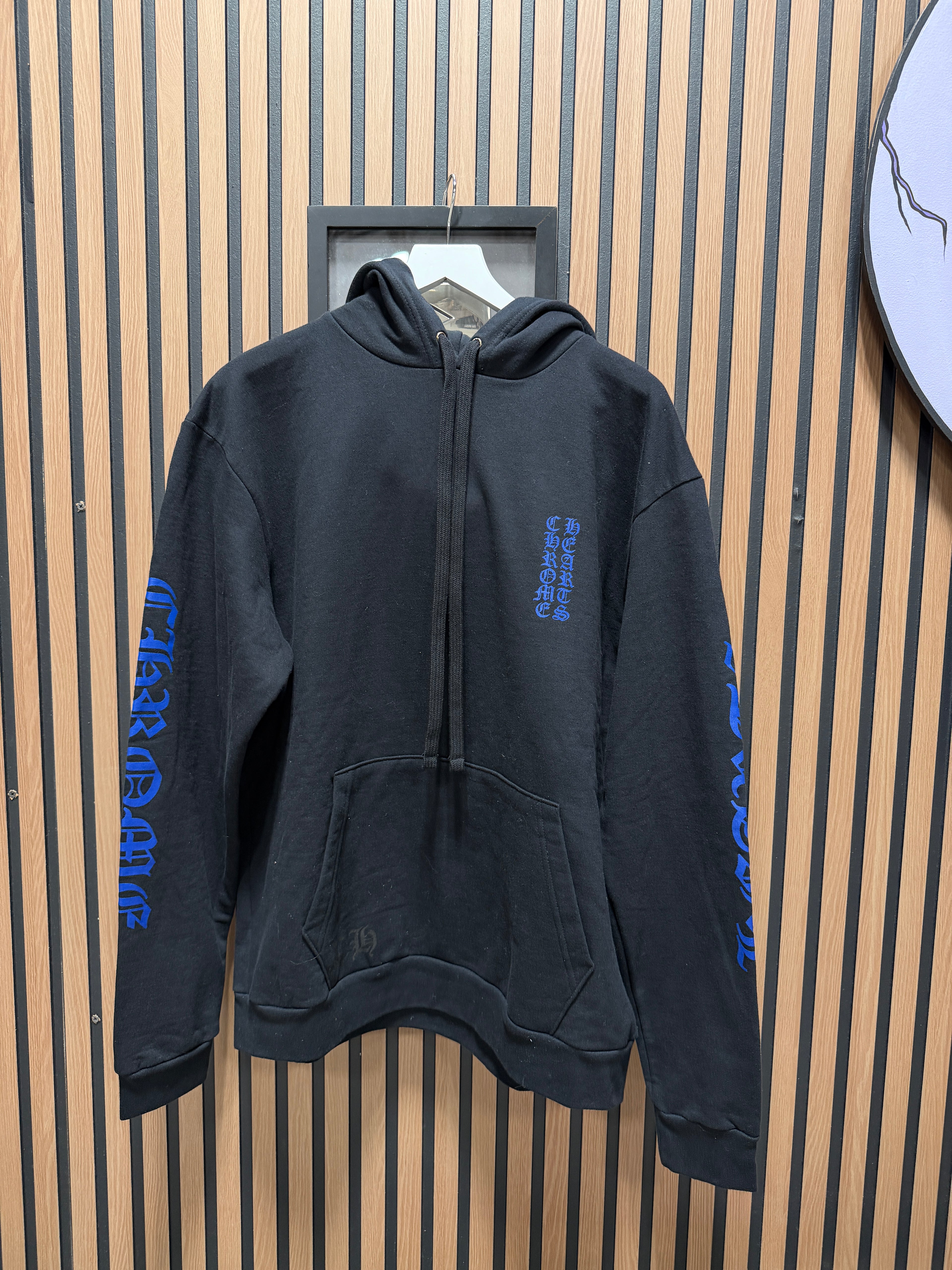 Chrome Hearts Chrome Hearts Vertical Logo Hoodie 'Black' Sz XL