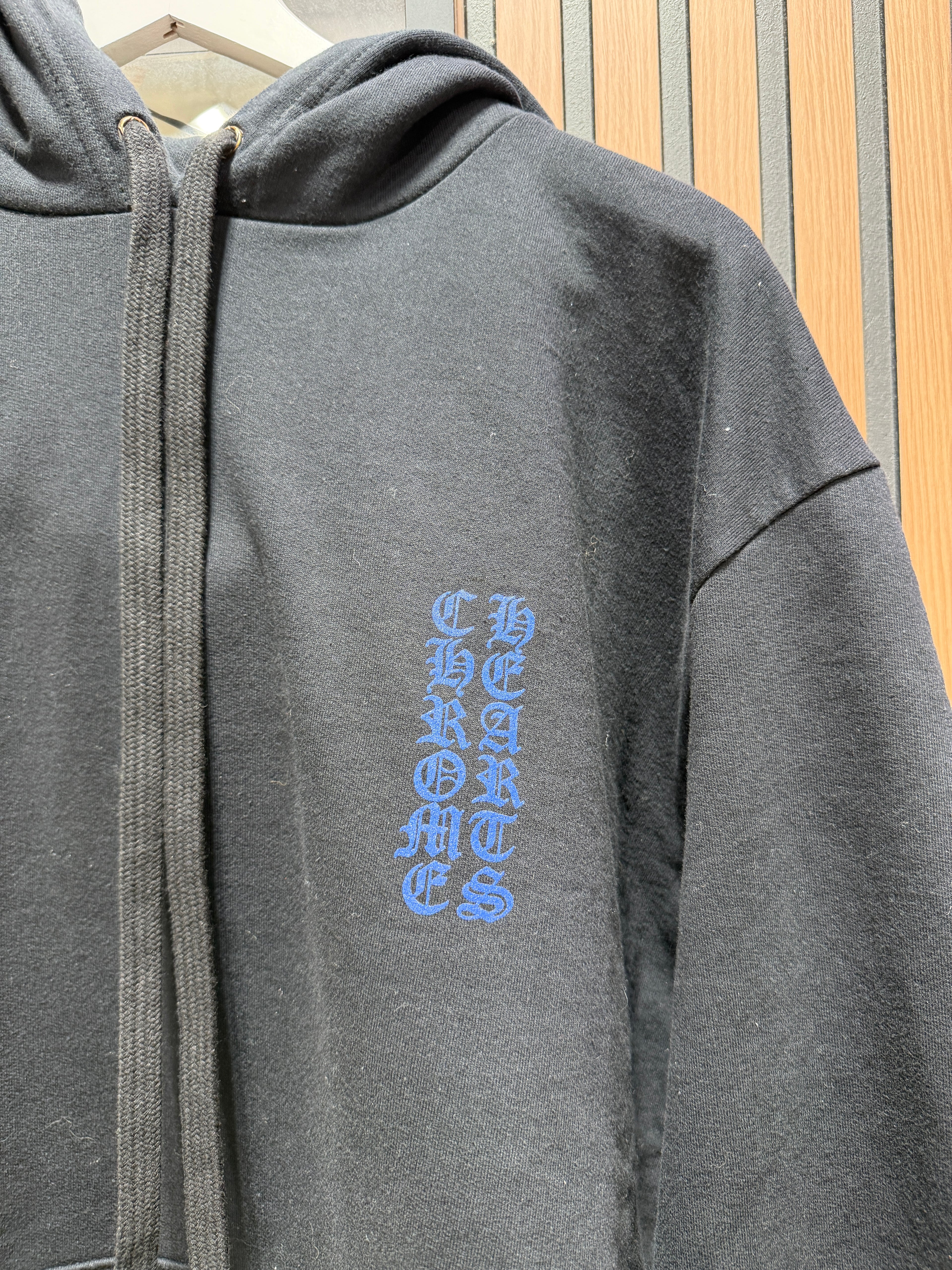 Chrome Hearts Chrome Hearts Vertical Logo Hoodie 'Black' Sz XL