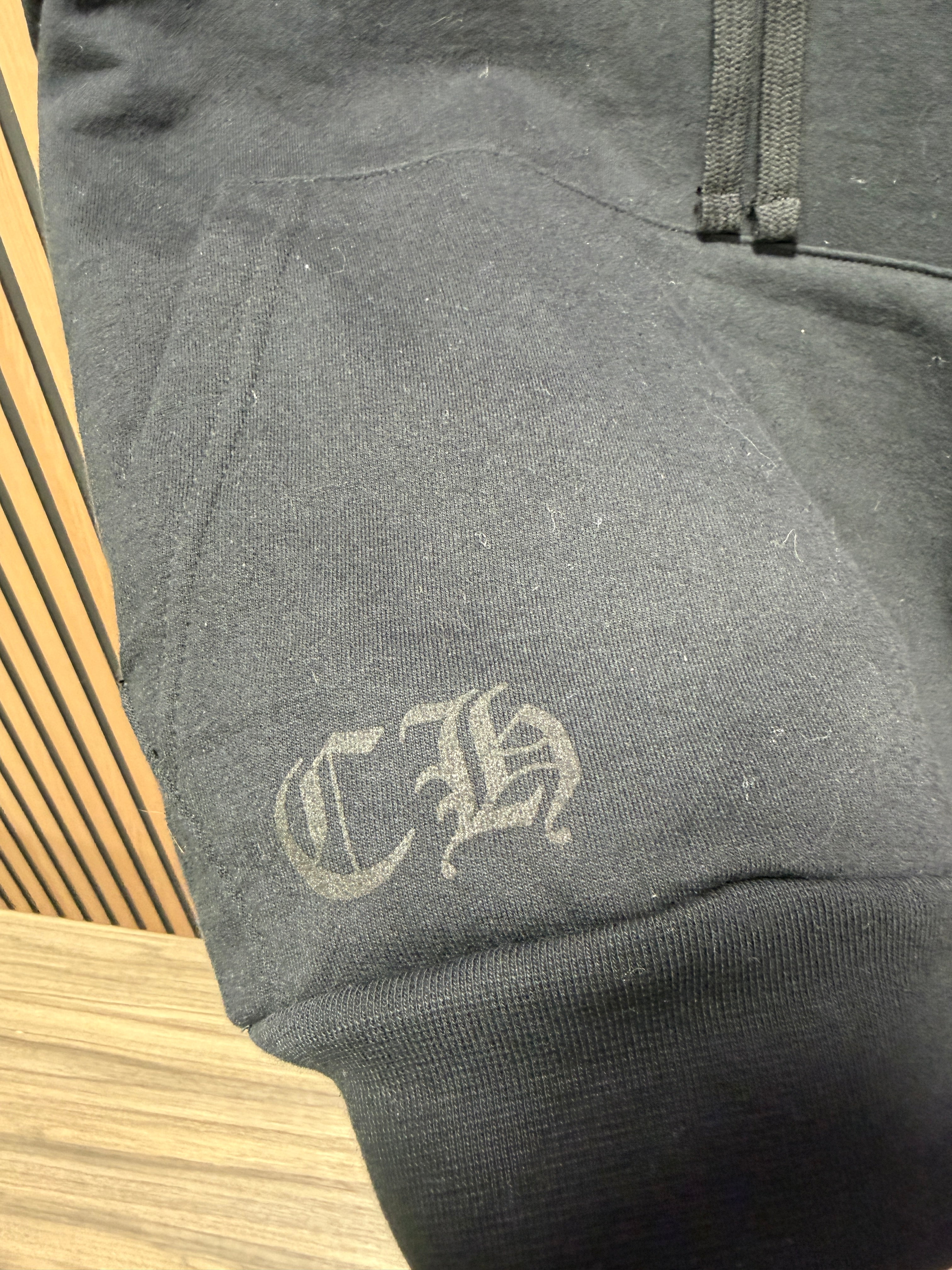 Chrome Hearts Chrome Hearts Vertical Logo Hoodie 'Black' Sz XL