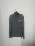 eBay NFL Atlanta Falcons Men's Poly Embossed Gray 1/2 Zip Sz 2XL